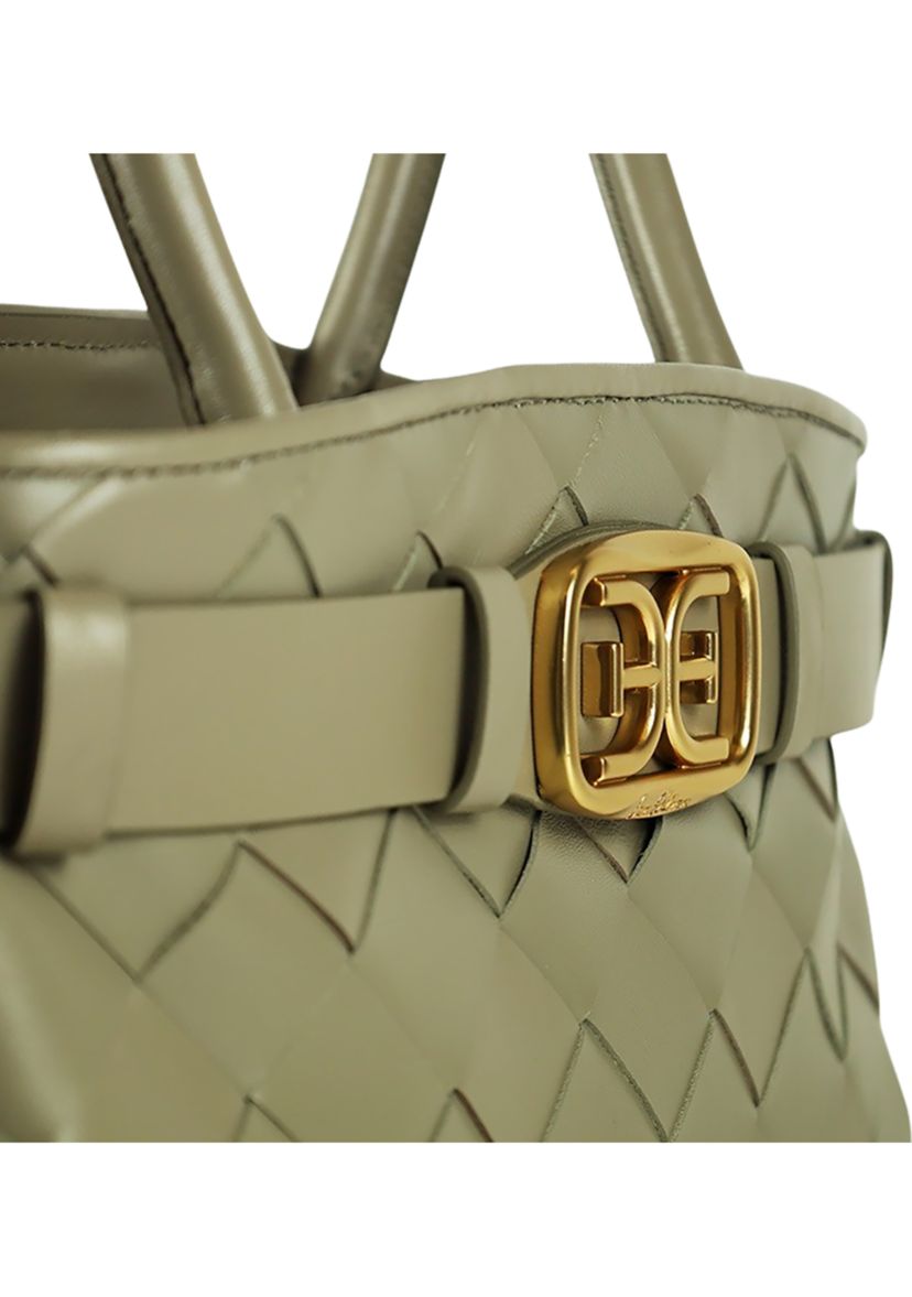 Cleo Woven Satchel Bag