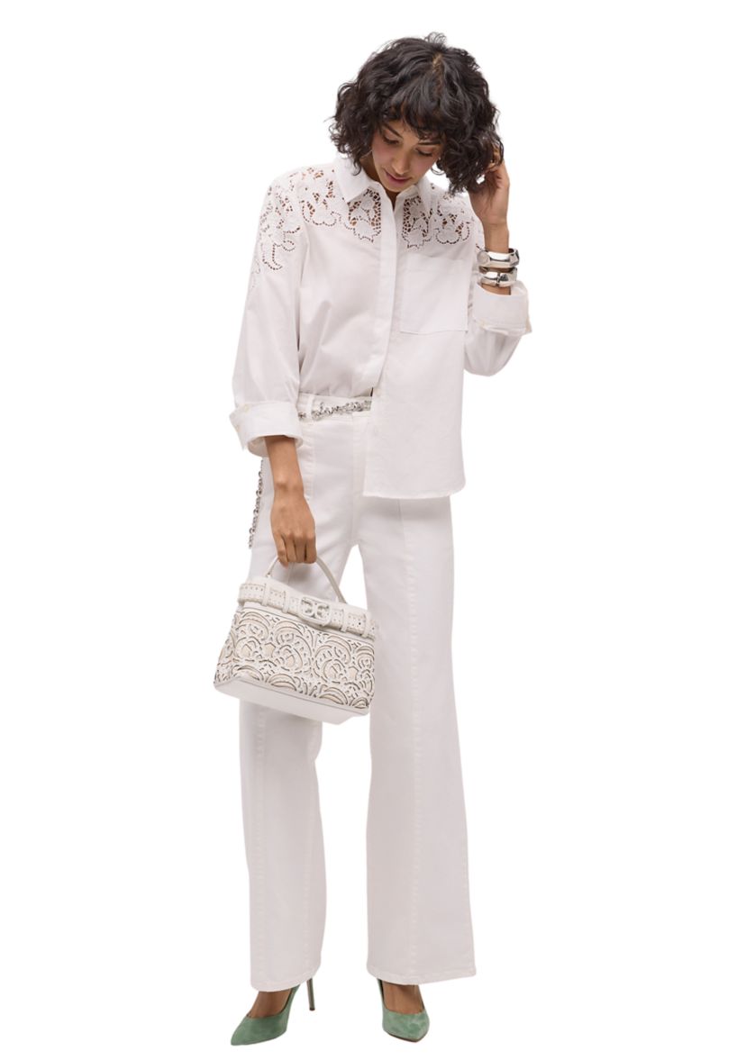Willette Floral Dye Cut Satchel