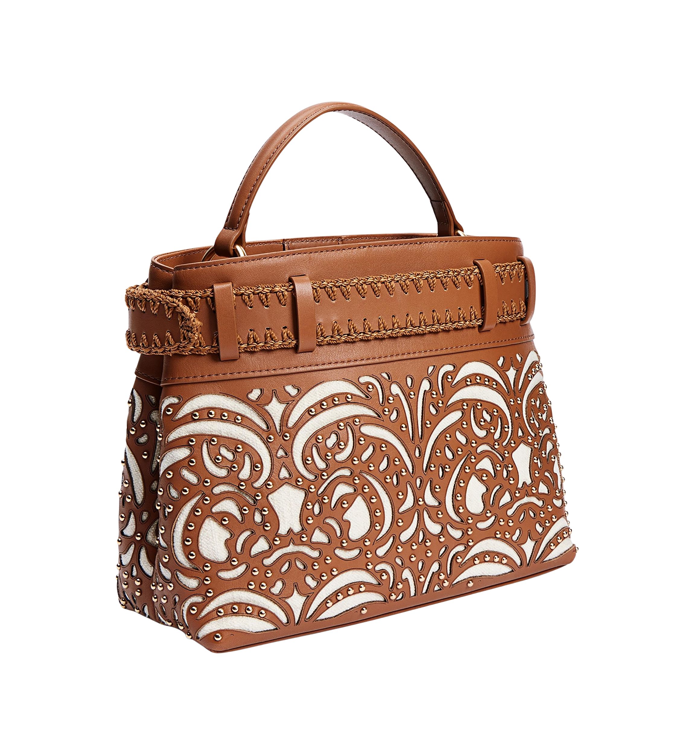 Willette Floral Dye Cut Satchel
