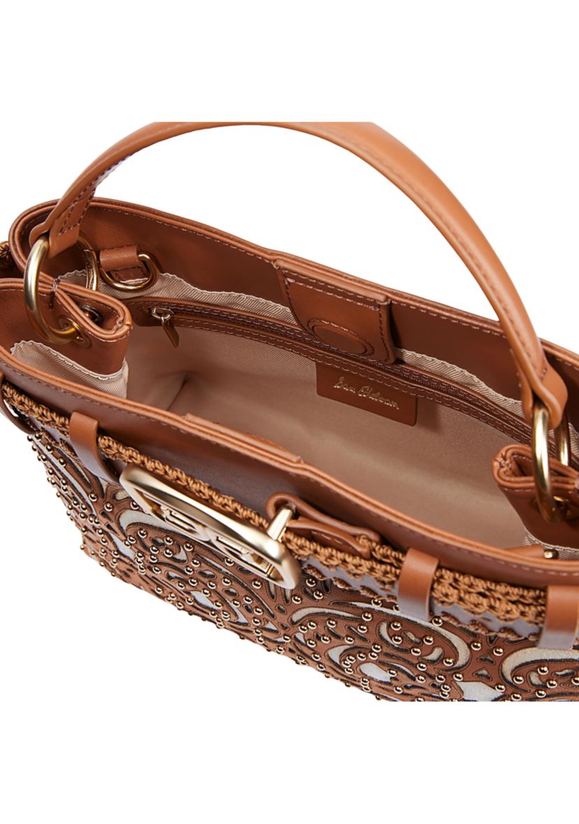 Willette Floral Dye Cut Satchel