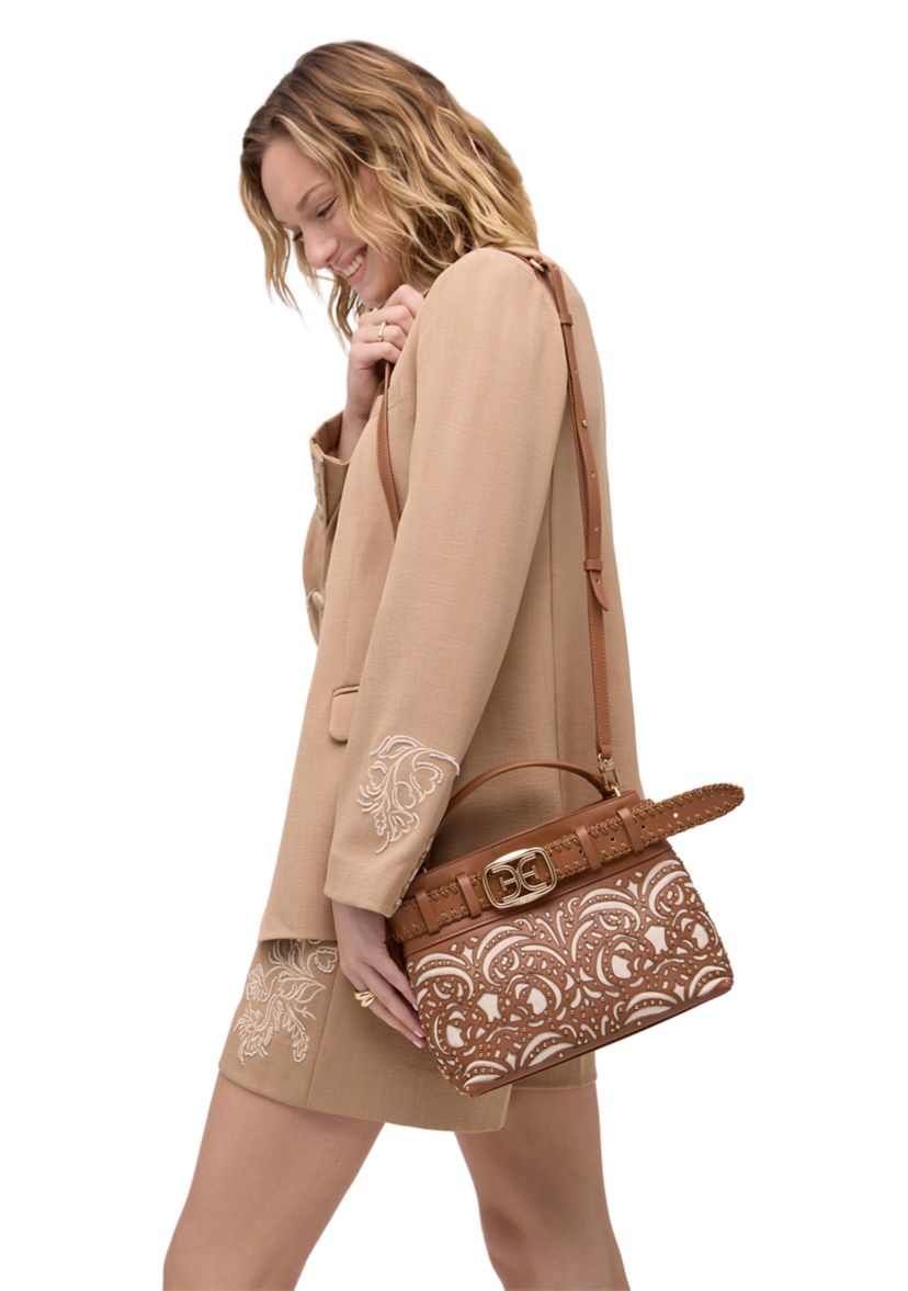 Willette Floral Dye Cut Satchel