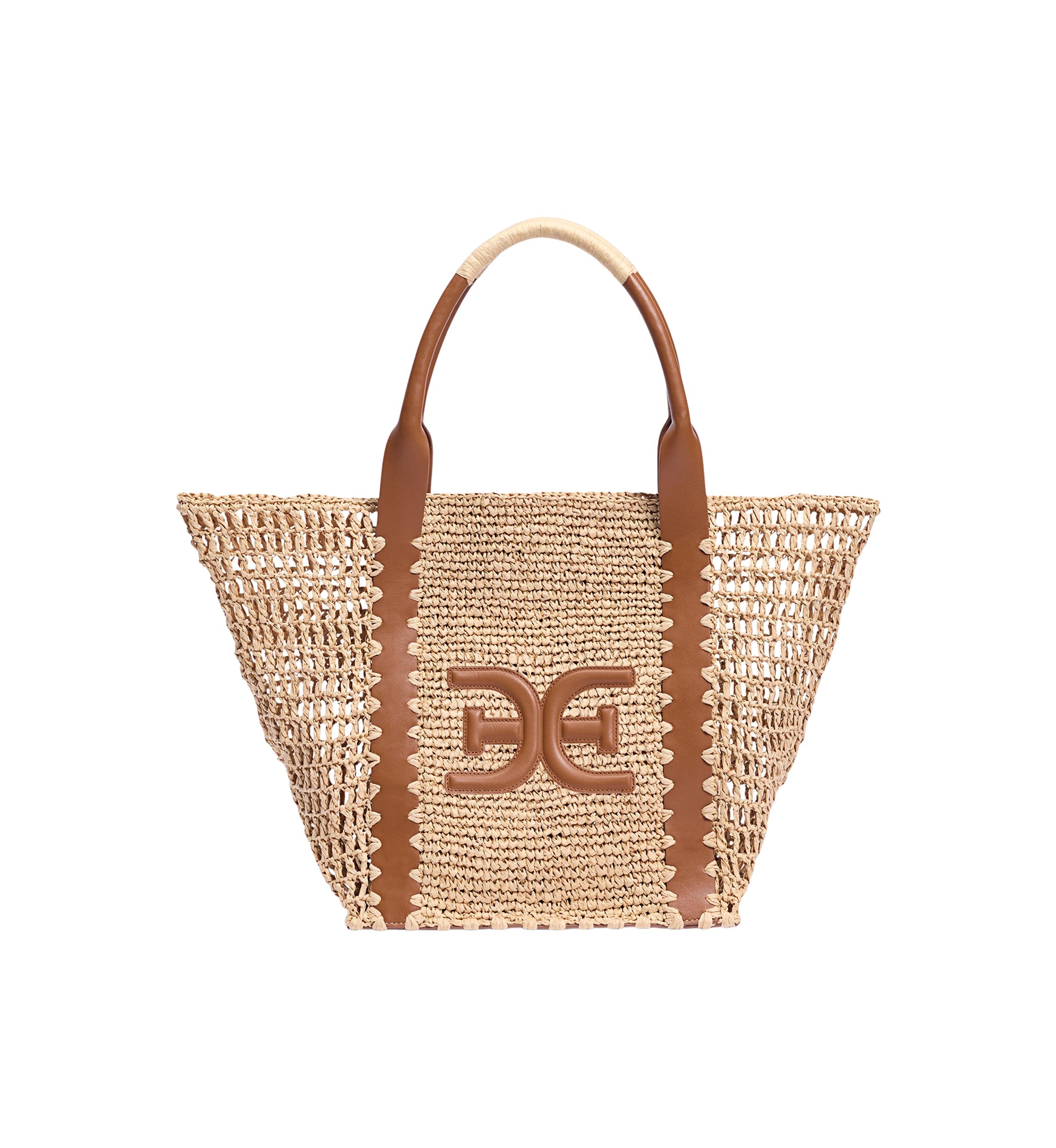 Marley Raffia Collapsible Tote Bag