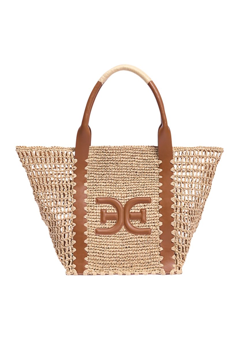 Marley Raffia Collapsible Tote Bag