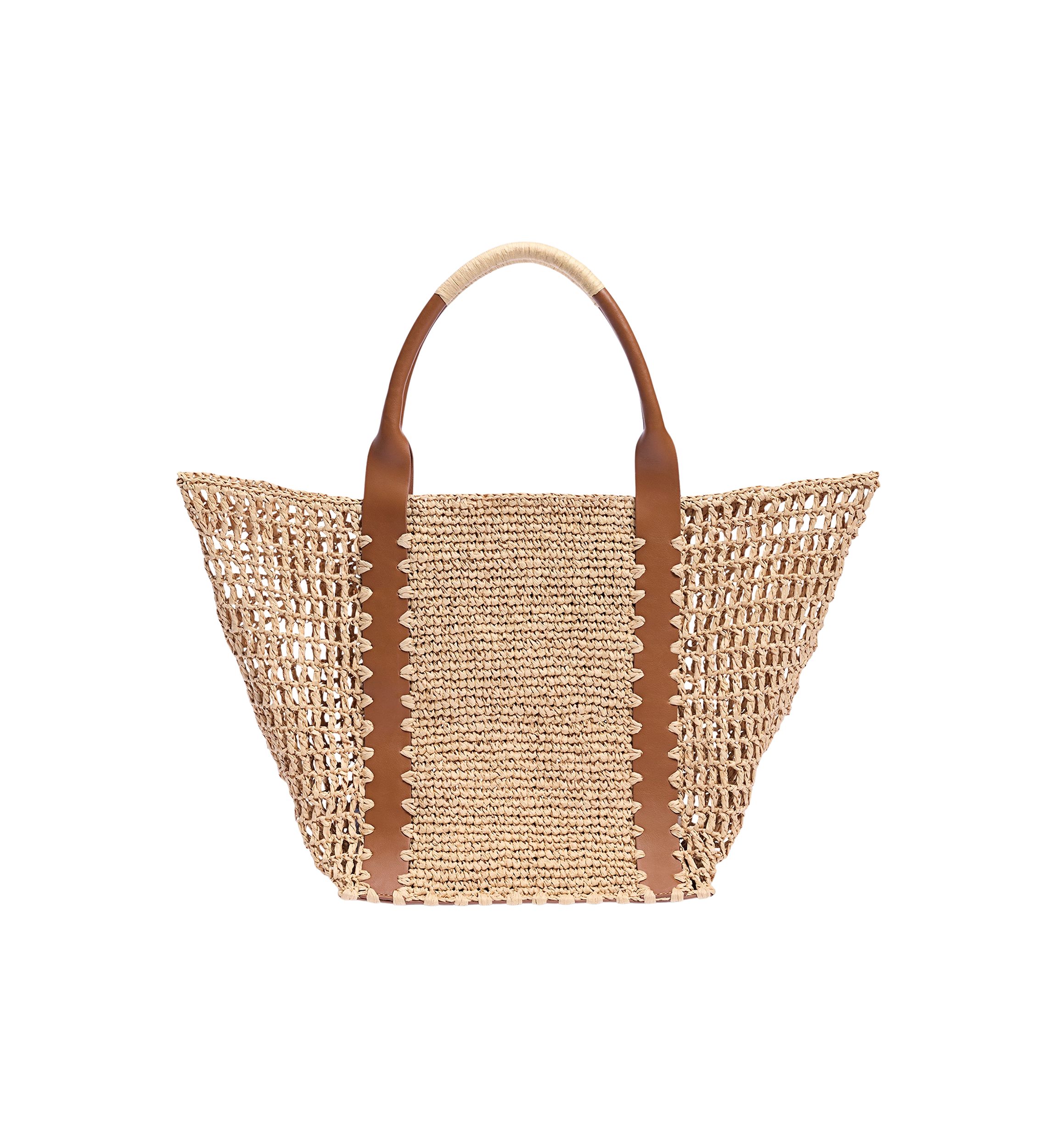 Marley Raffia Collapsible Tote Bag