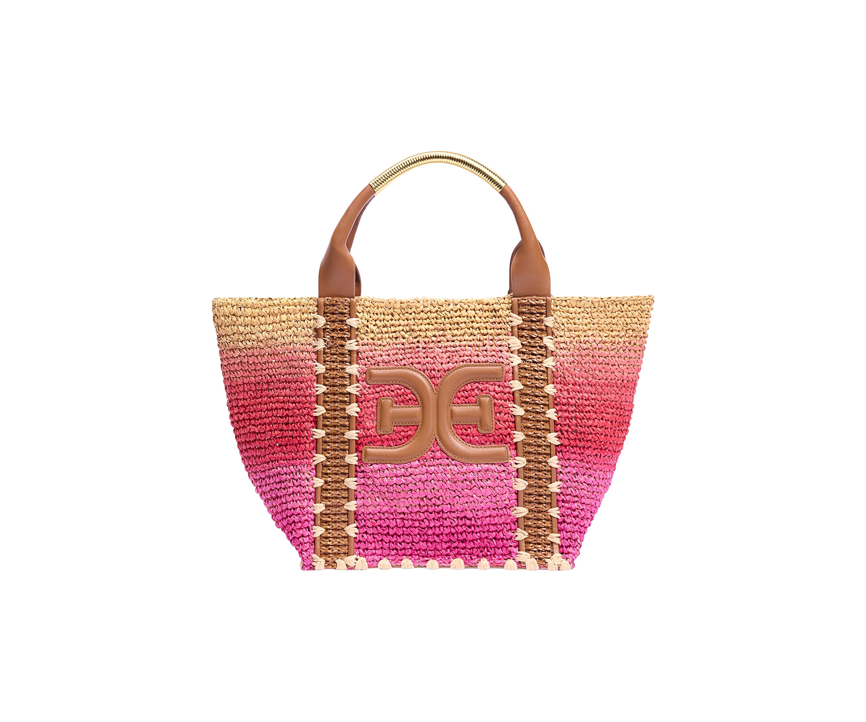 Marley Raffia Collapsible Small Tote Bag