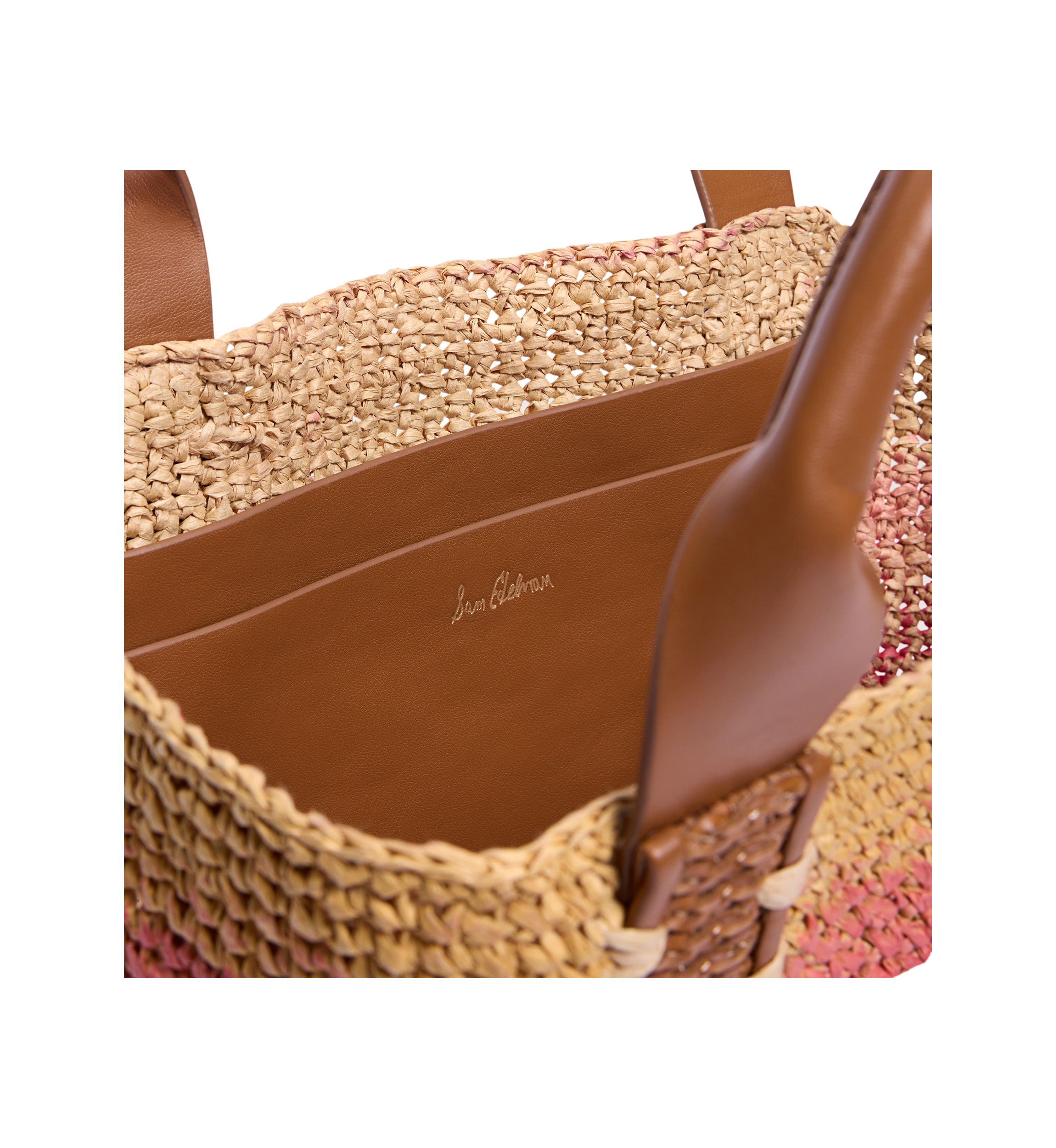 法螺貝　31cm 673g Sam Edelman Marley Raffia Collapsible Small Tote Bag | Belk