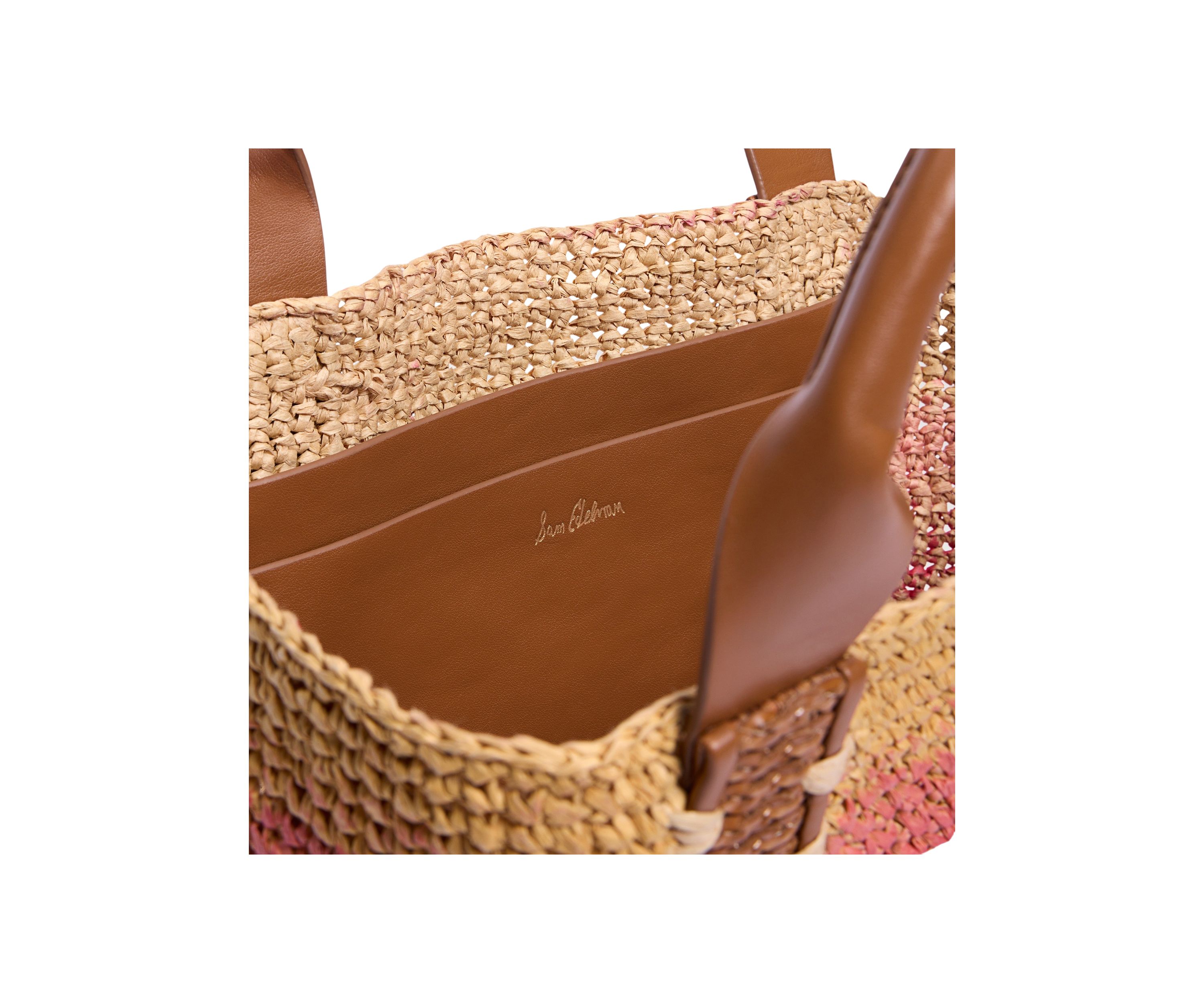 Marley Raffia Collapsible Small Tote Bag