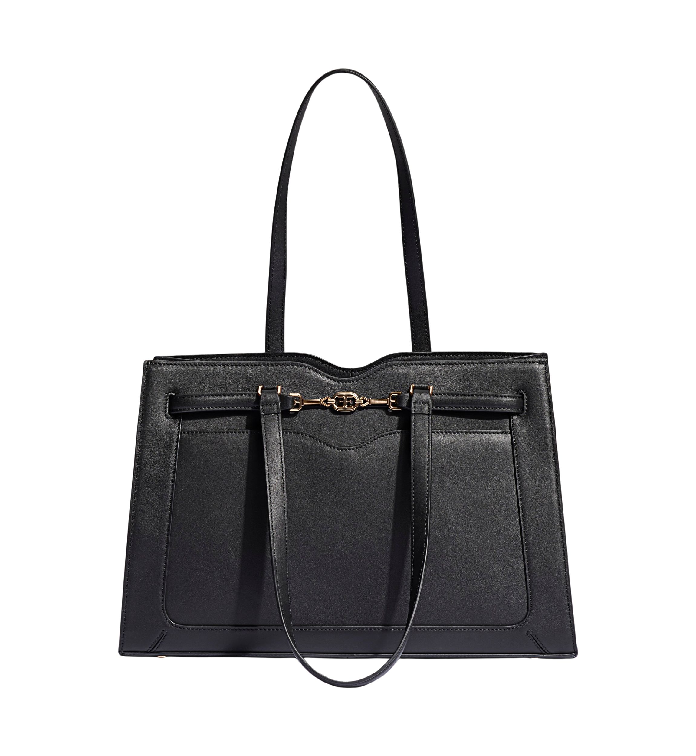 Loraine Leather Box Tote Bag