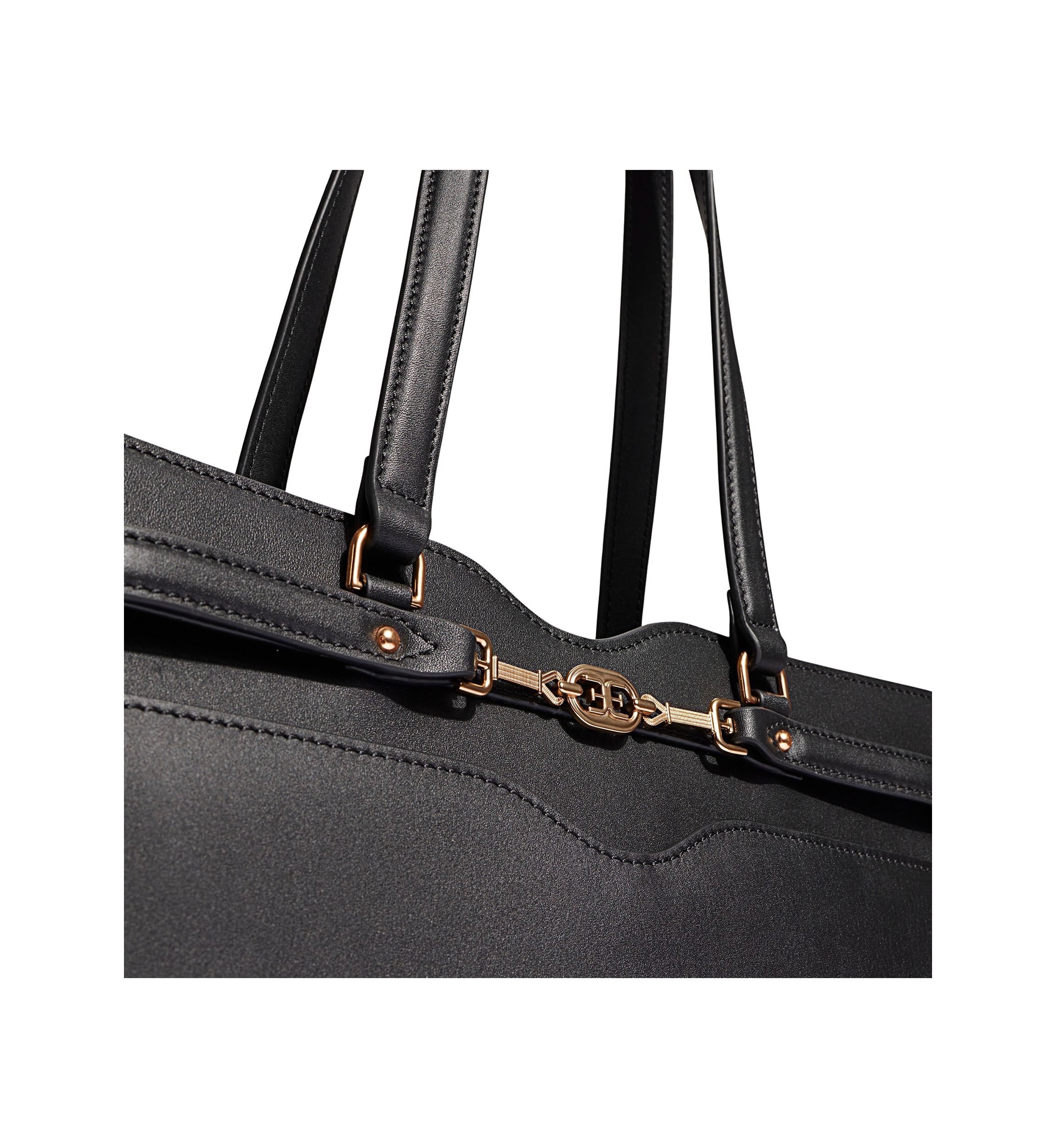 Loraine Leather Box Tote Bag