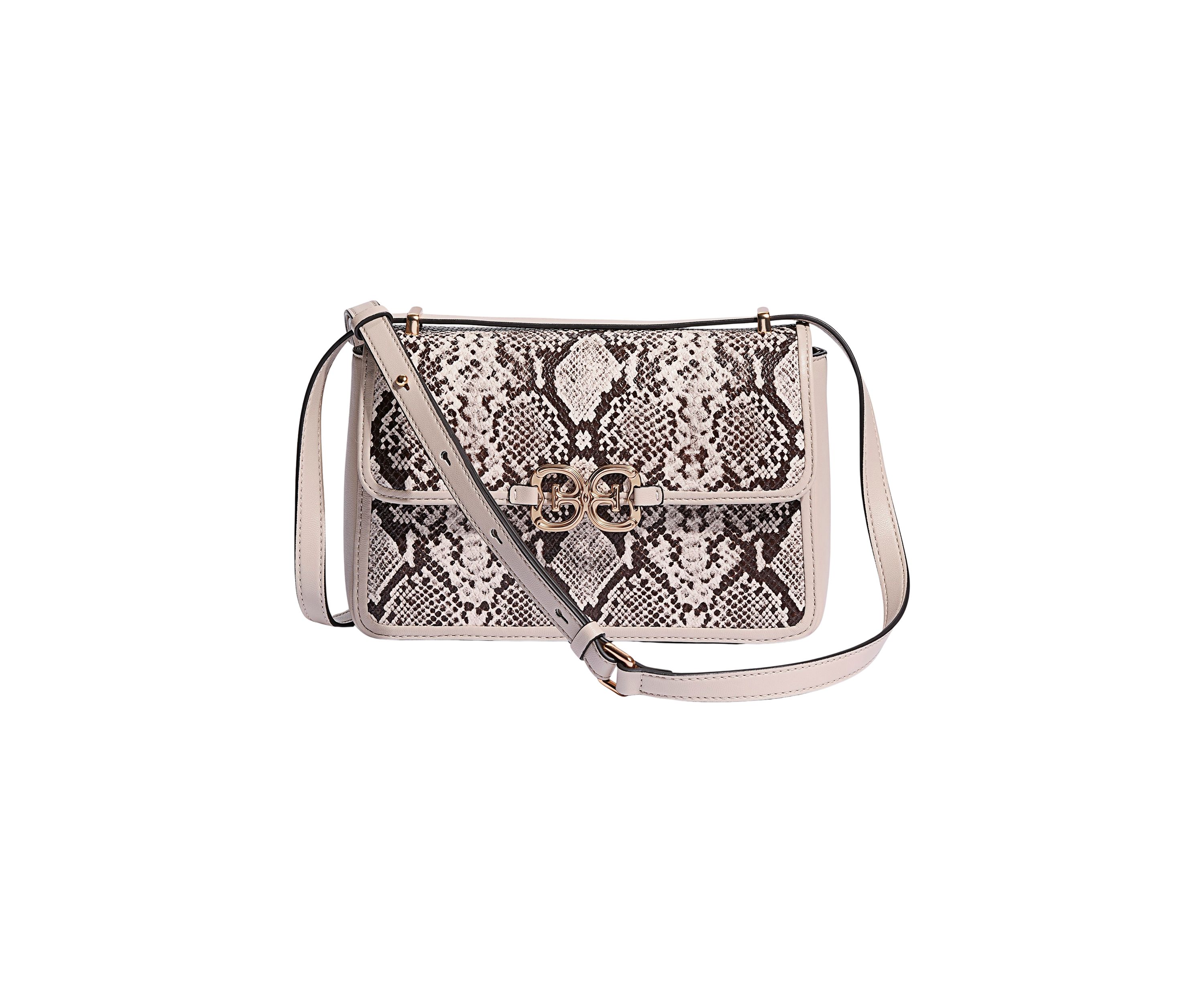 Christy Convertible Snake Printed Shoulder Bag