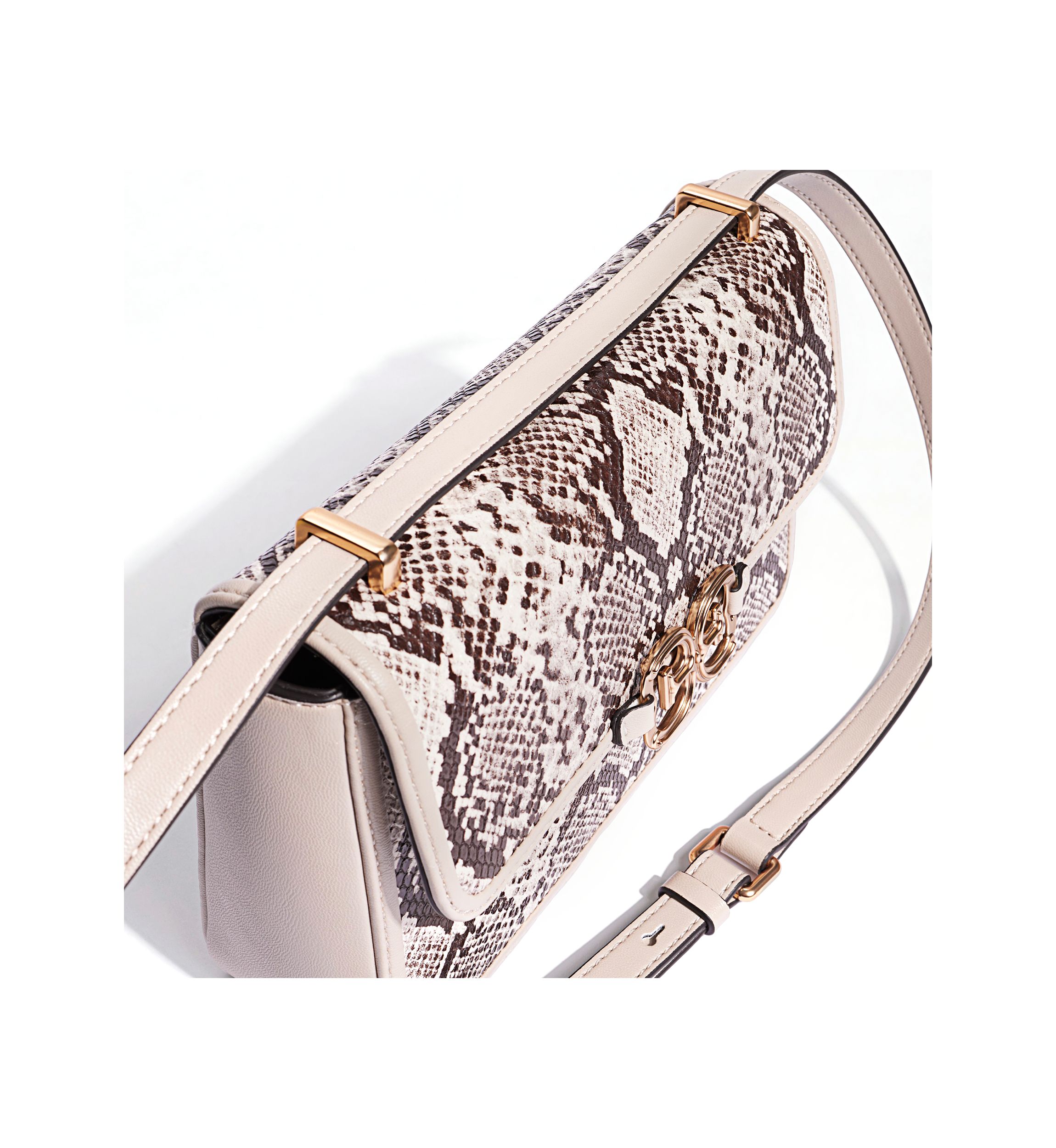 Christy Convertible Snake Printed Shoulder Bag