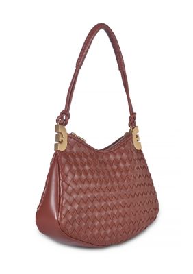 Sam Edelman Christy Woven Shoulder Bag, Brown