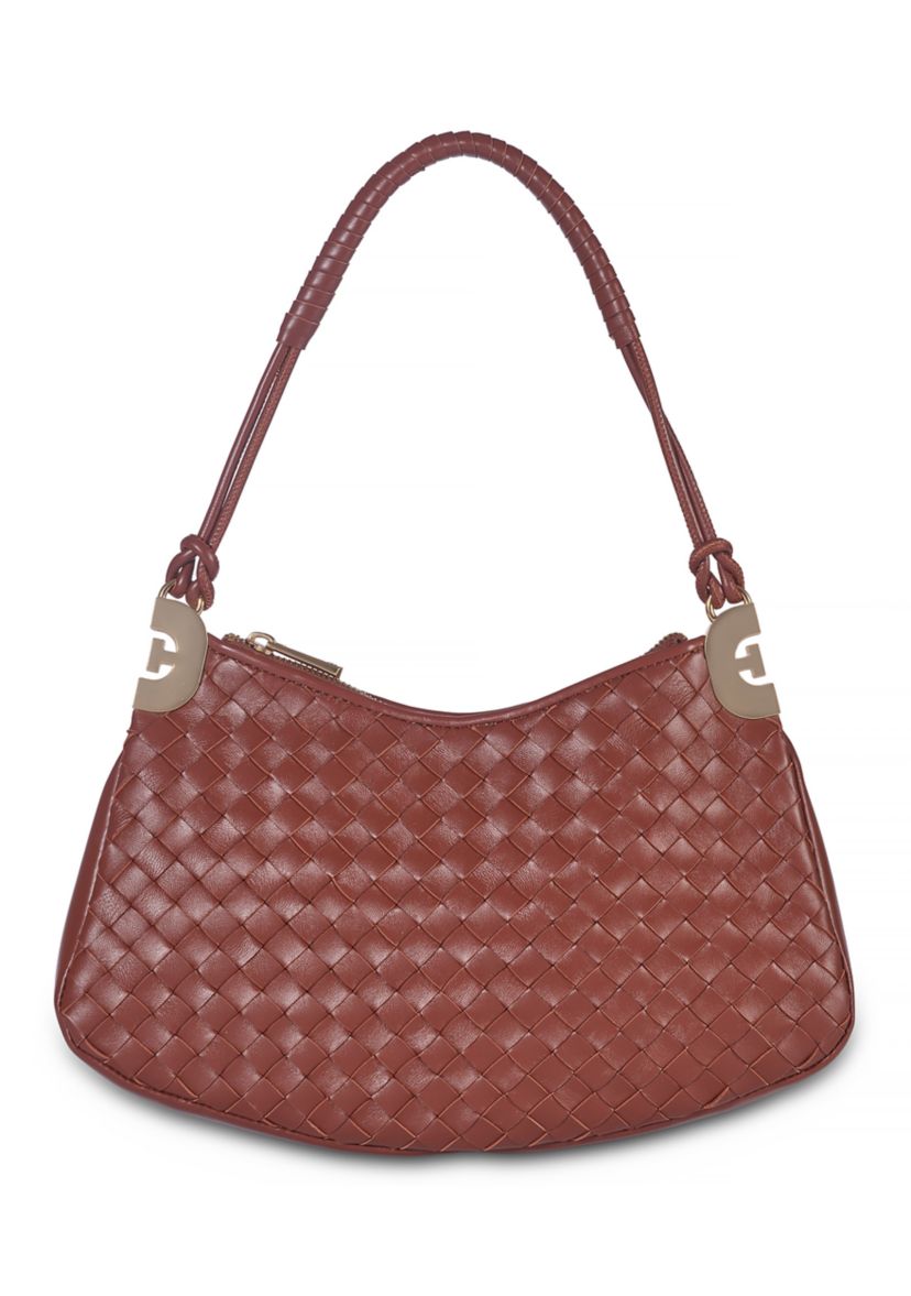 Christy Woven Shoulder Bag