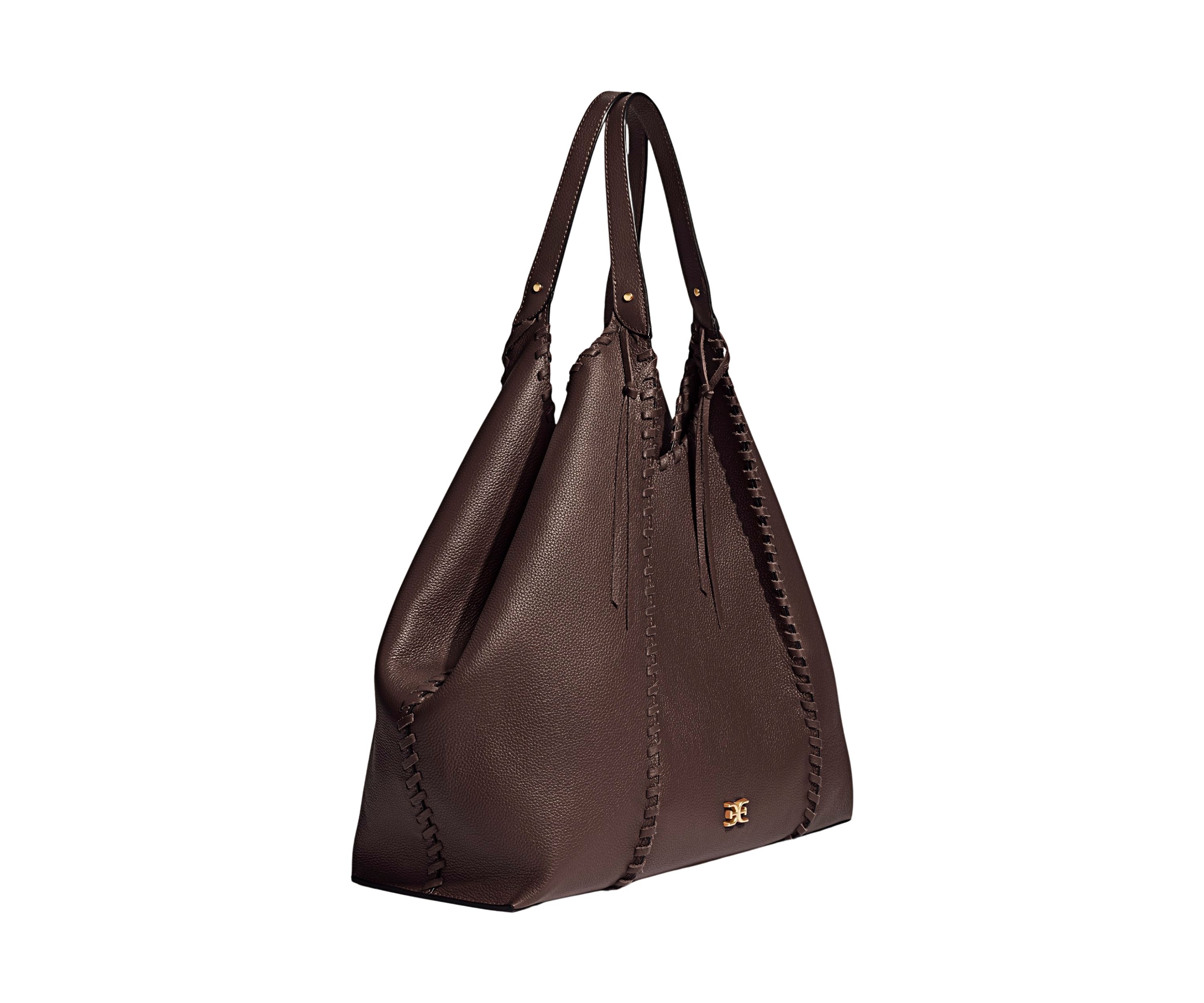 Sylvia Whipstitch Expendable Leather Tobo Bag