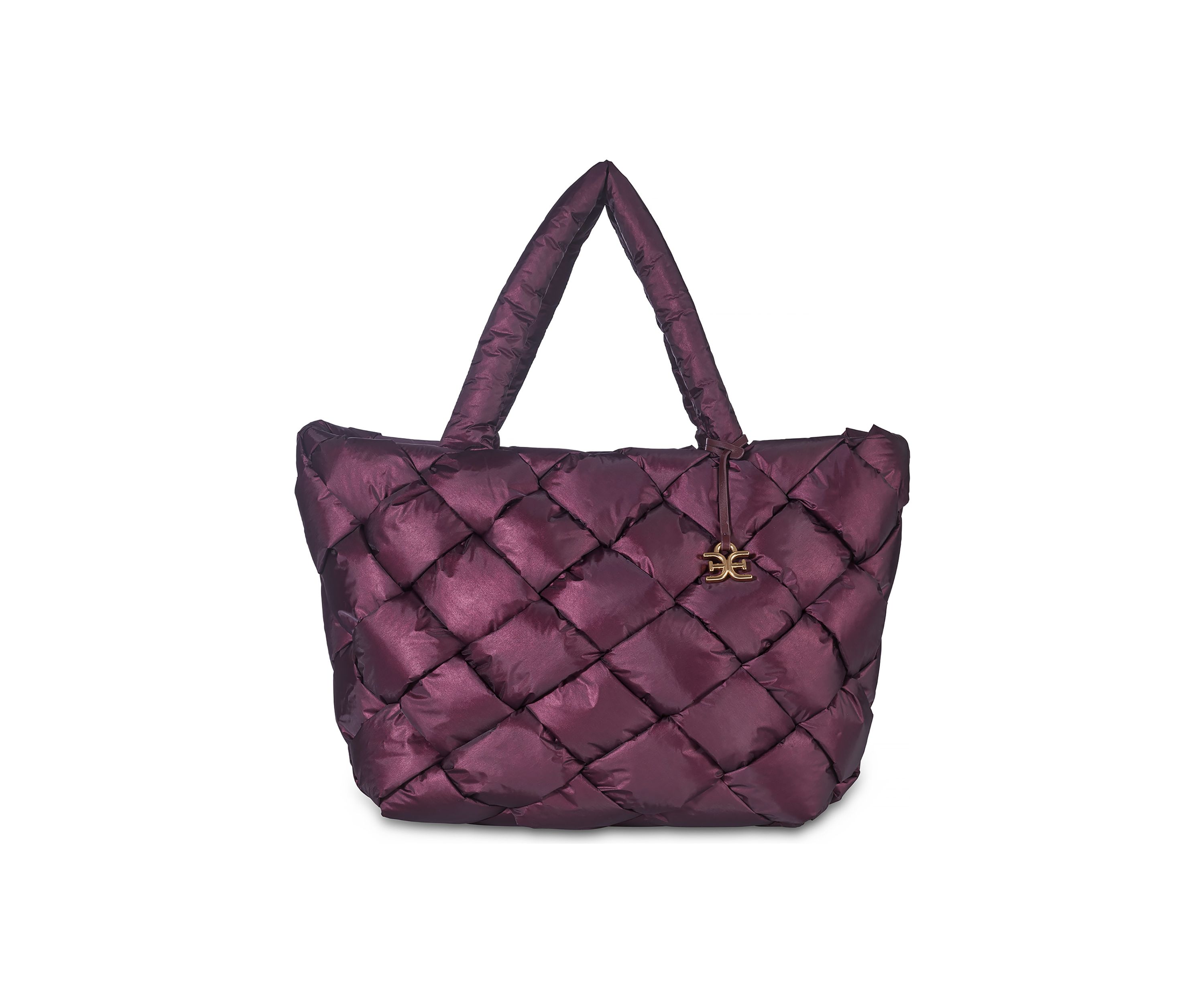 Jianna Woven Nylon Tote Bag