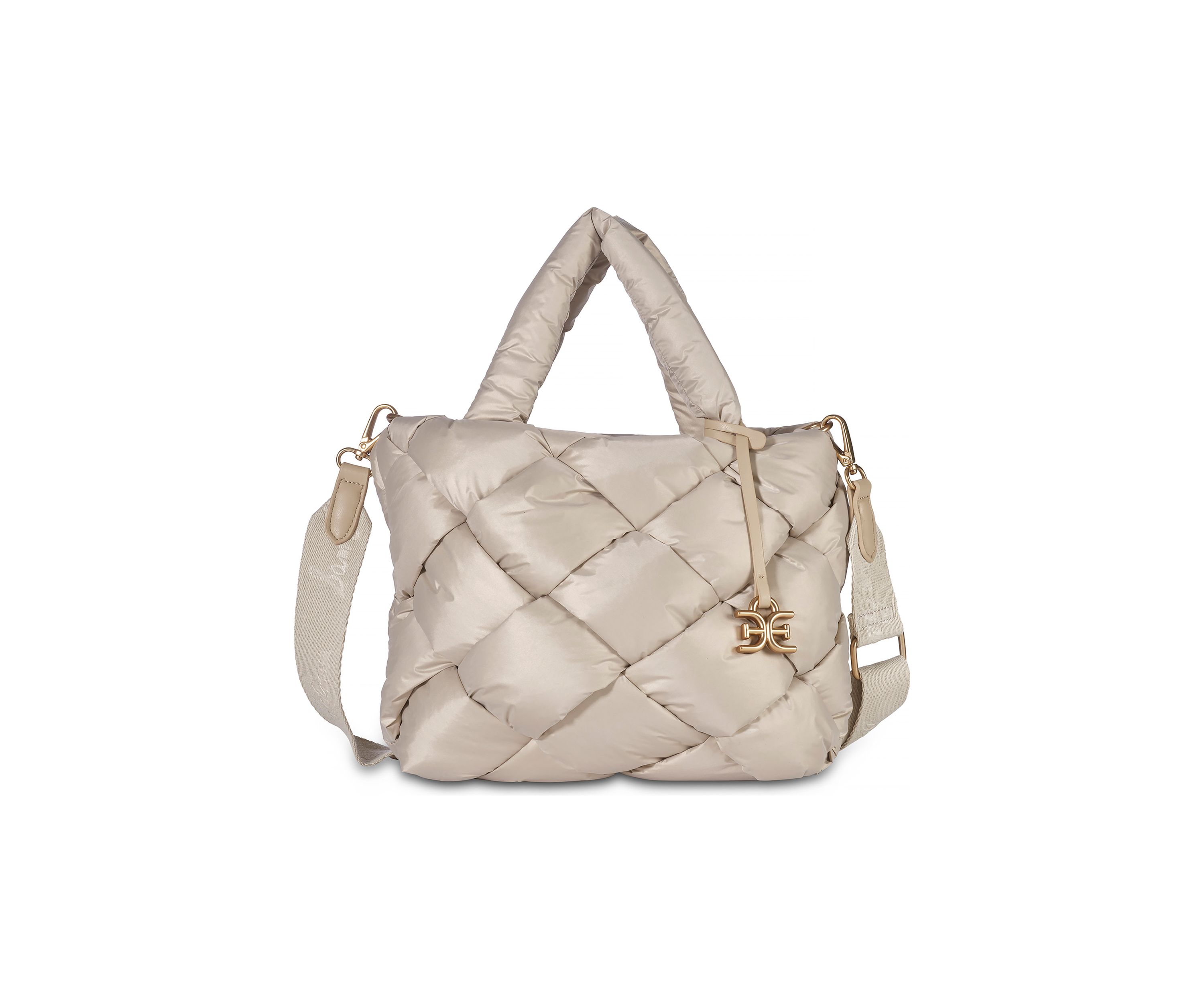 Jianna Woven Nylon Miniature Tote Bag