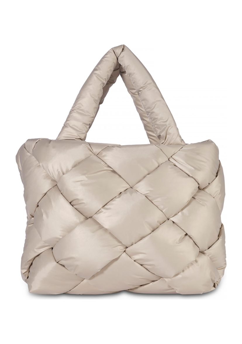 Jianna Woven Nylon Miniature Tote Bag