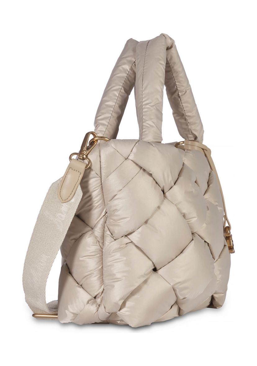 Jianna Woven Nylon Miniature Tote Bag