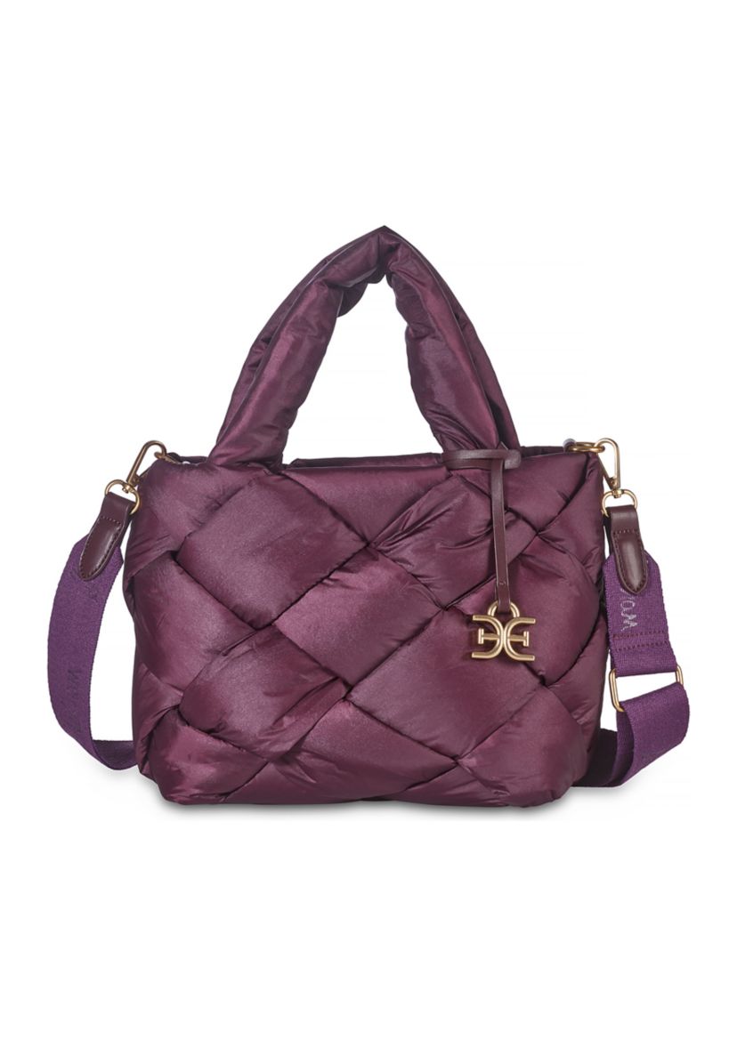 Jianna Woven Nylon Miniature Tote Bag