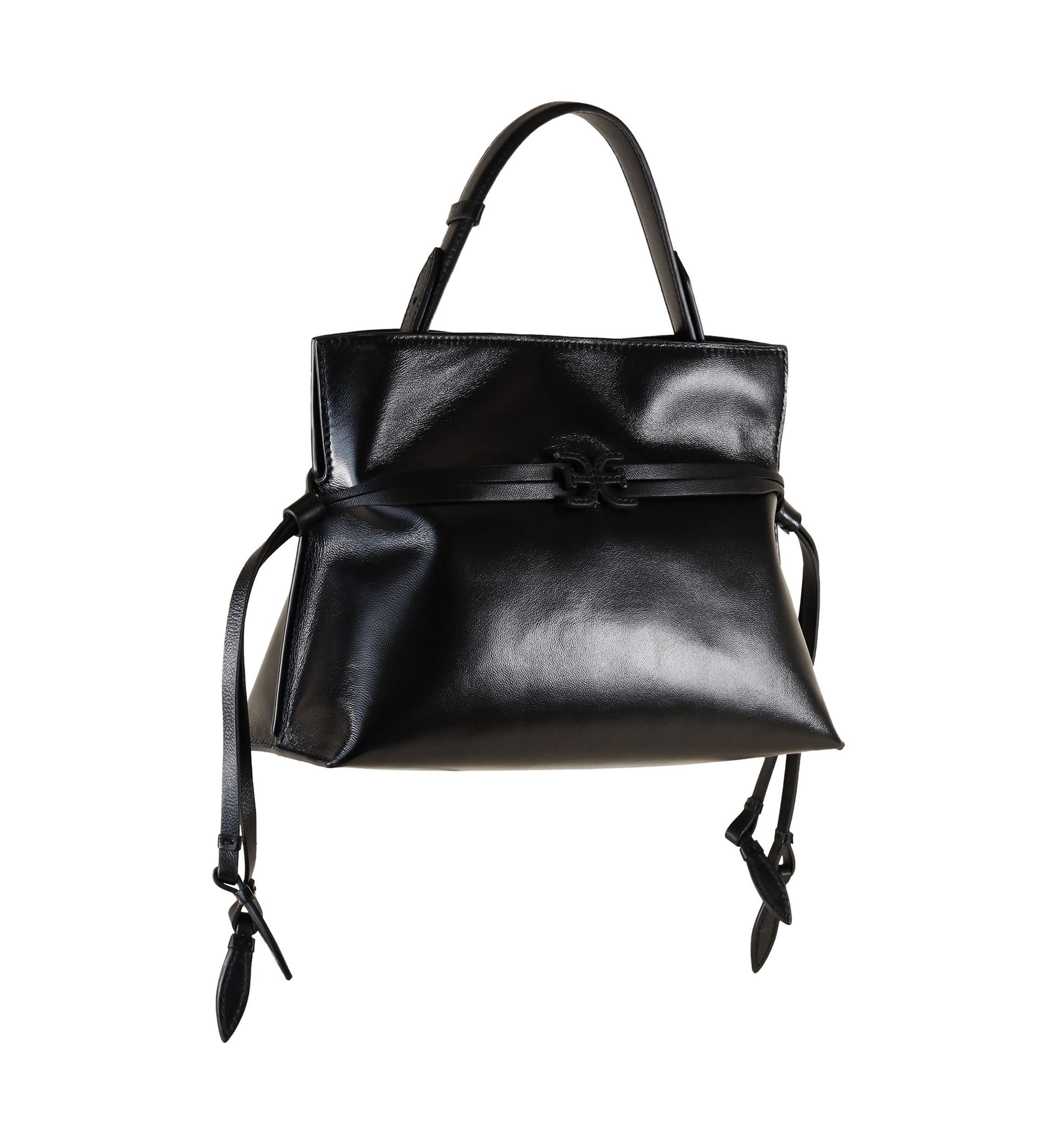 Poppy Small Smooth Leather Crossbody Tote