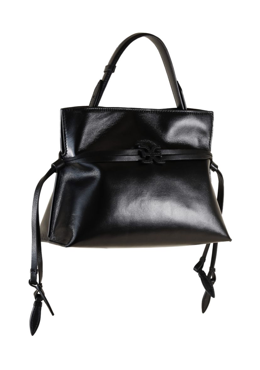 Poppy Small Smooth Leather Crossbody Tote