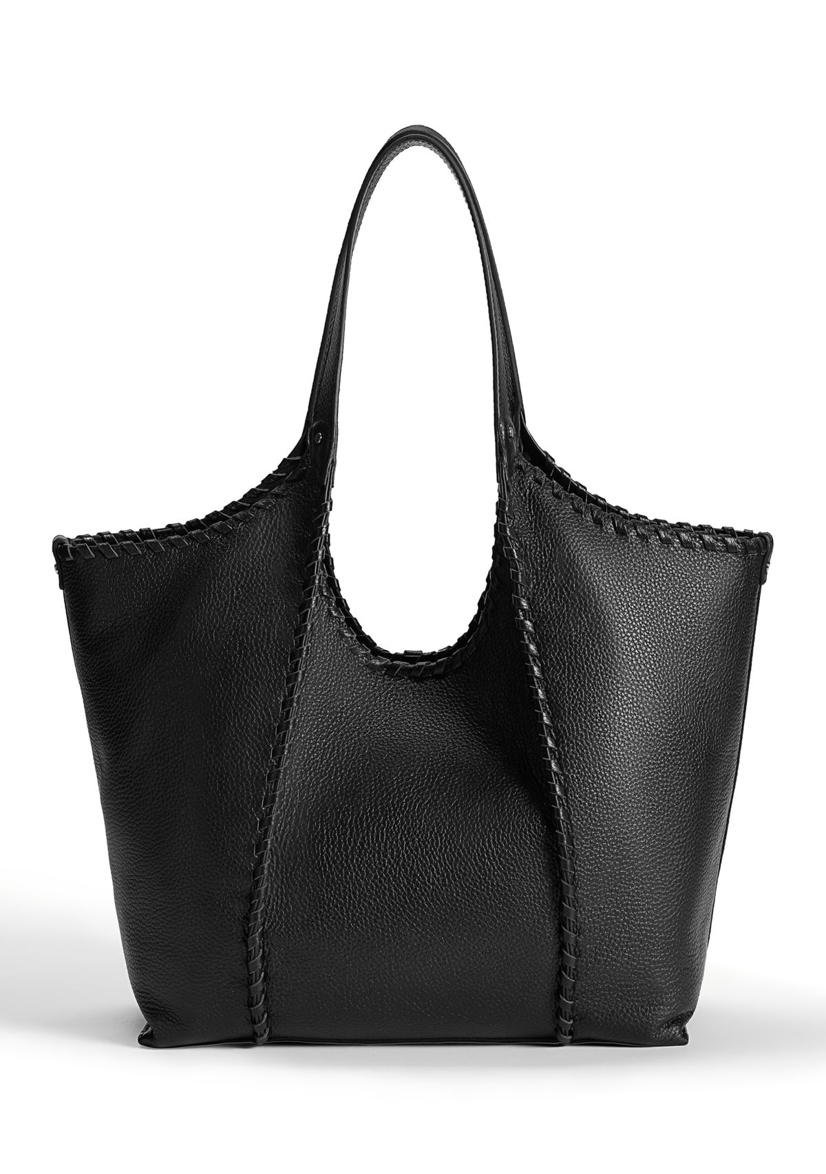 Sylvia Medium Whipstitch Expandable Tobo Bag