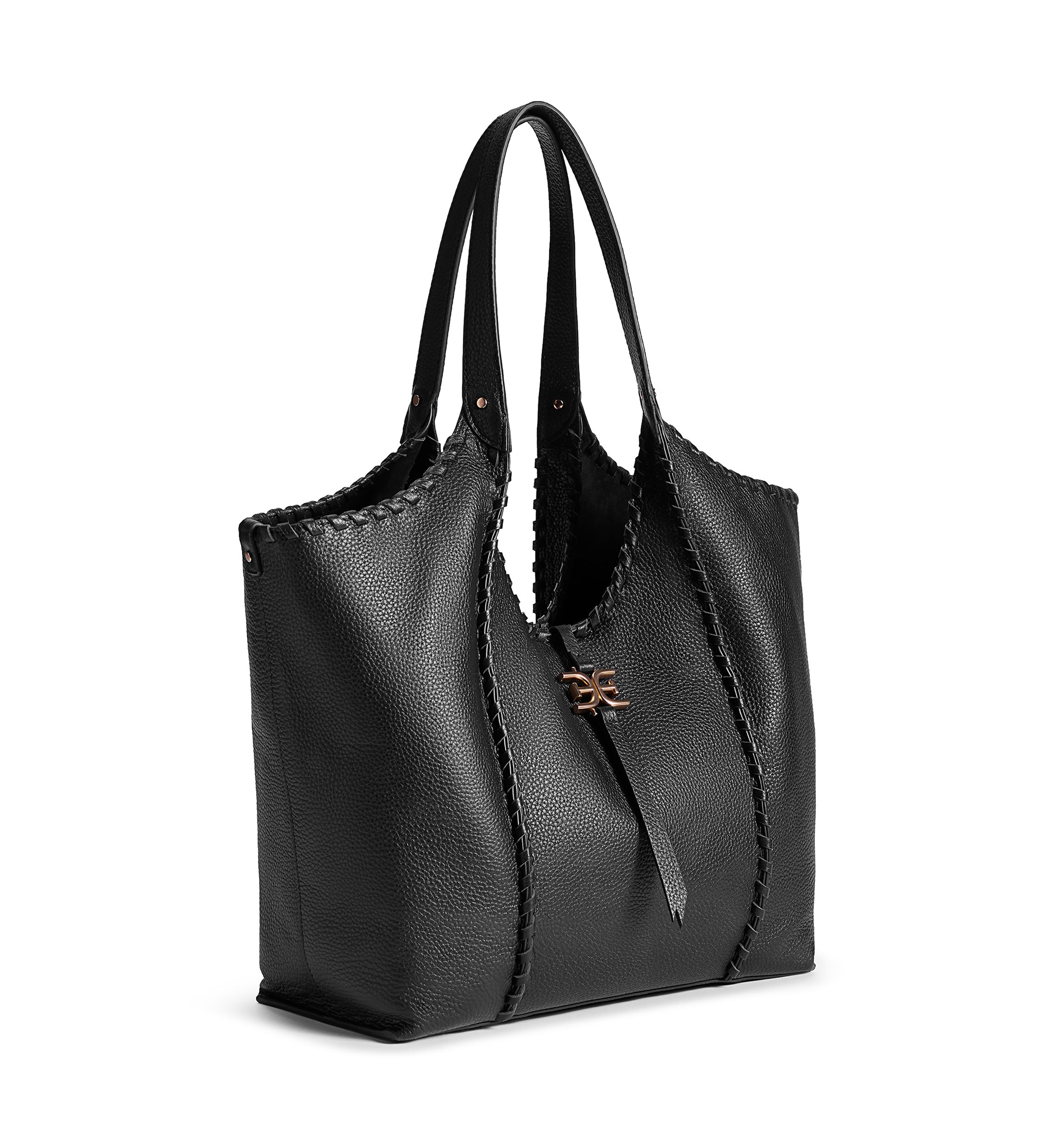 Sylvia Medium Whipstitch Expandable Tobo Bag
