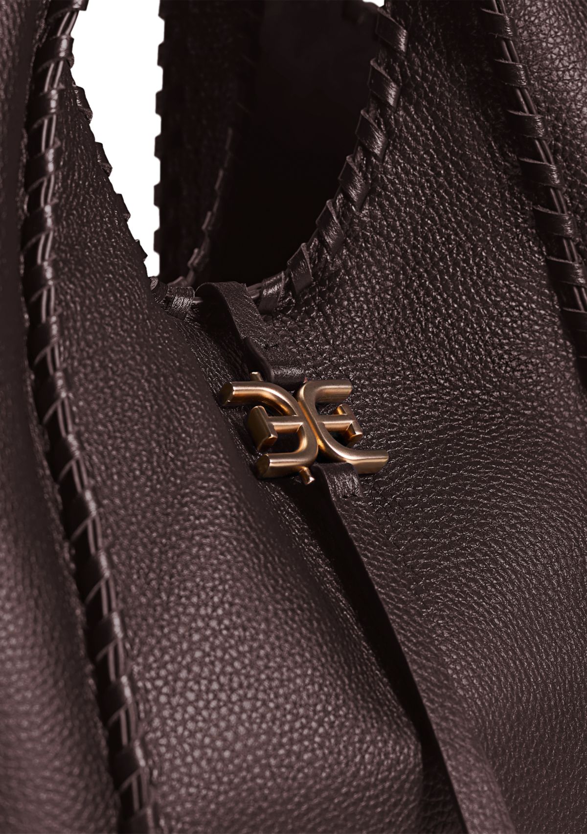   Sylvia Medium Whipstitch Expandable Tobo Bag