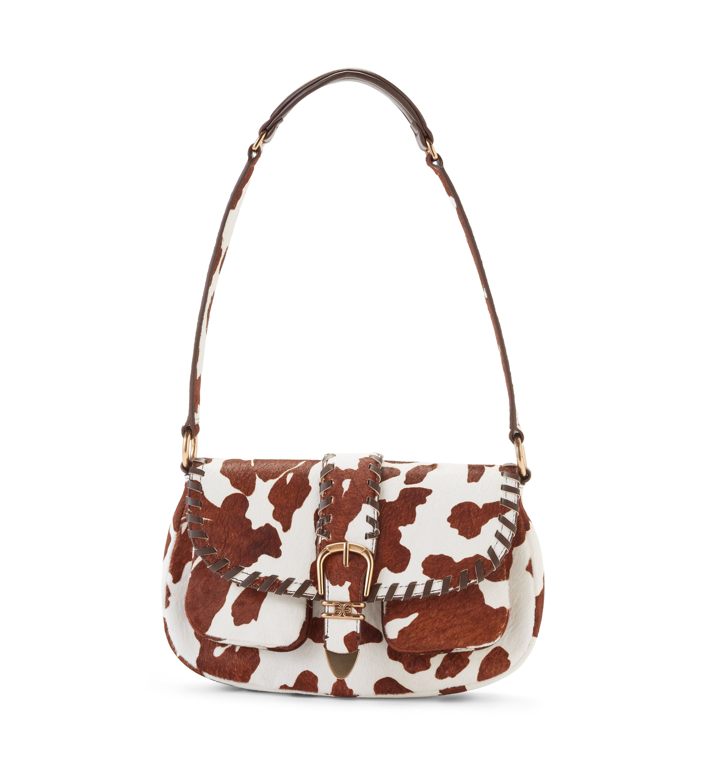 Rue Medium Cow Haircalf Shoulder Bag