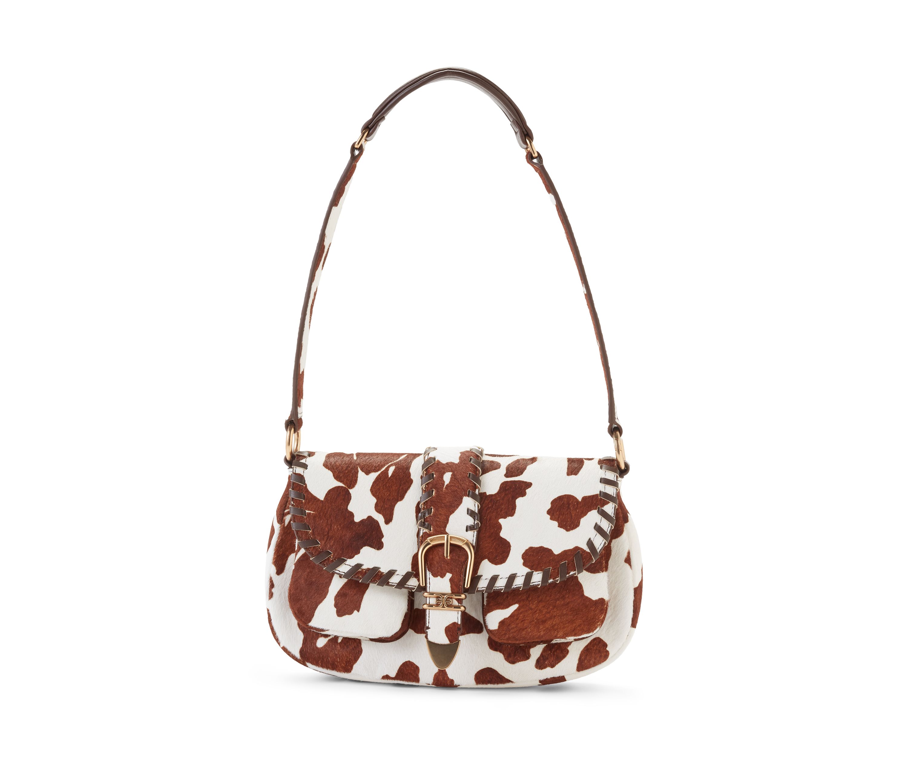 Rue Medium Cow Haircalf Shoulder Bag