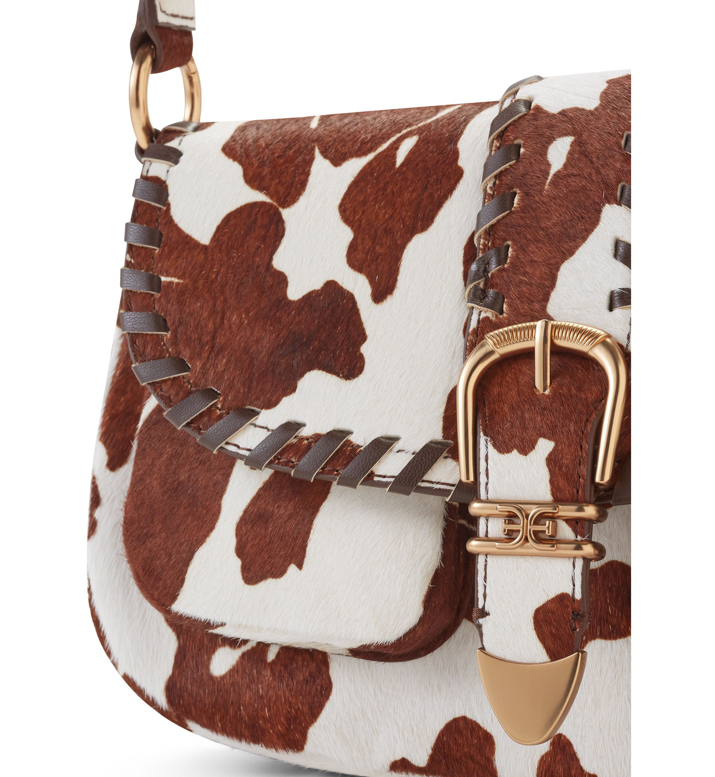 Rue Medium Cow Haircalf Shoulder Bag