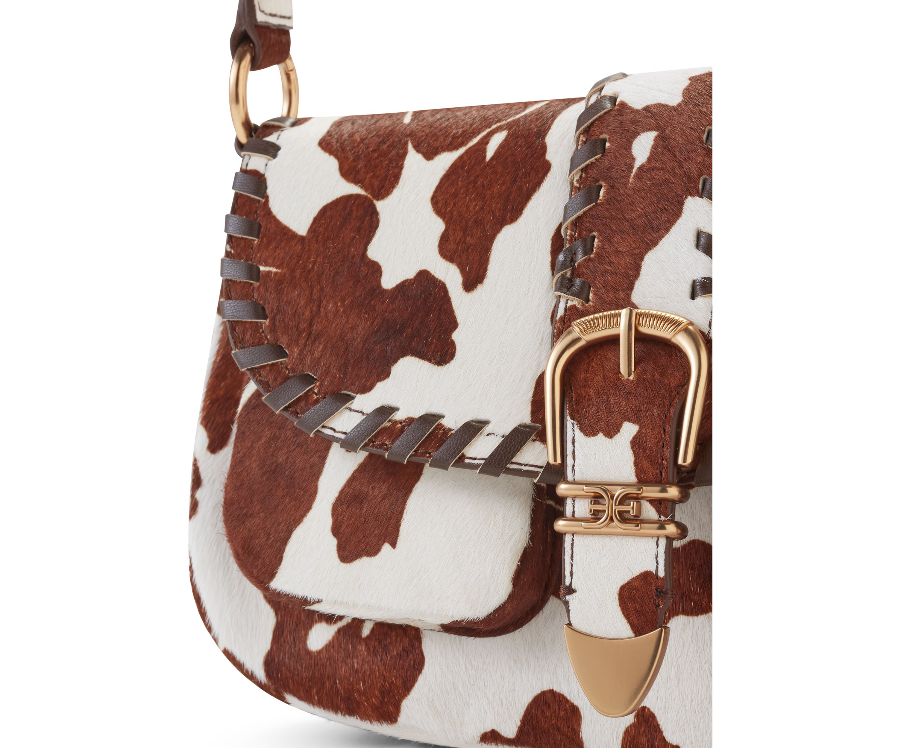 Rue Medium Cow Haircalf Shoulder Bag