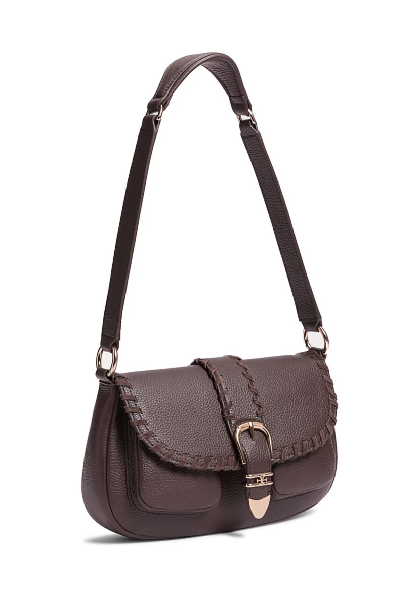 Rue Medium Shoulder Bag in Pebble Leather 