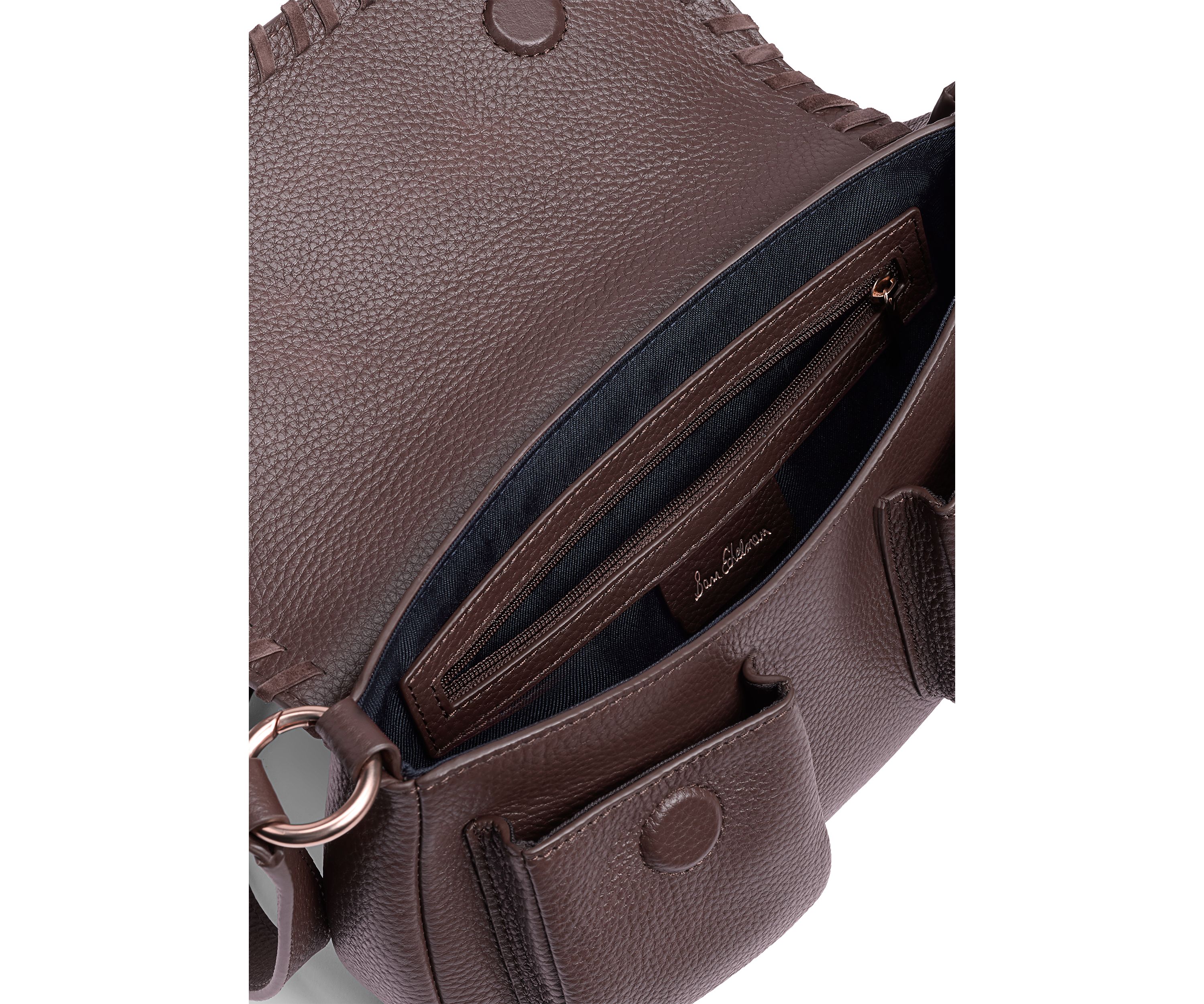 Rue Medium Shoulder Bag in Pebble Leather 