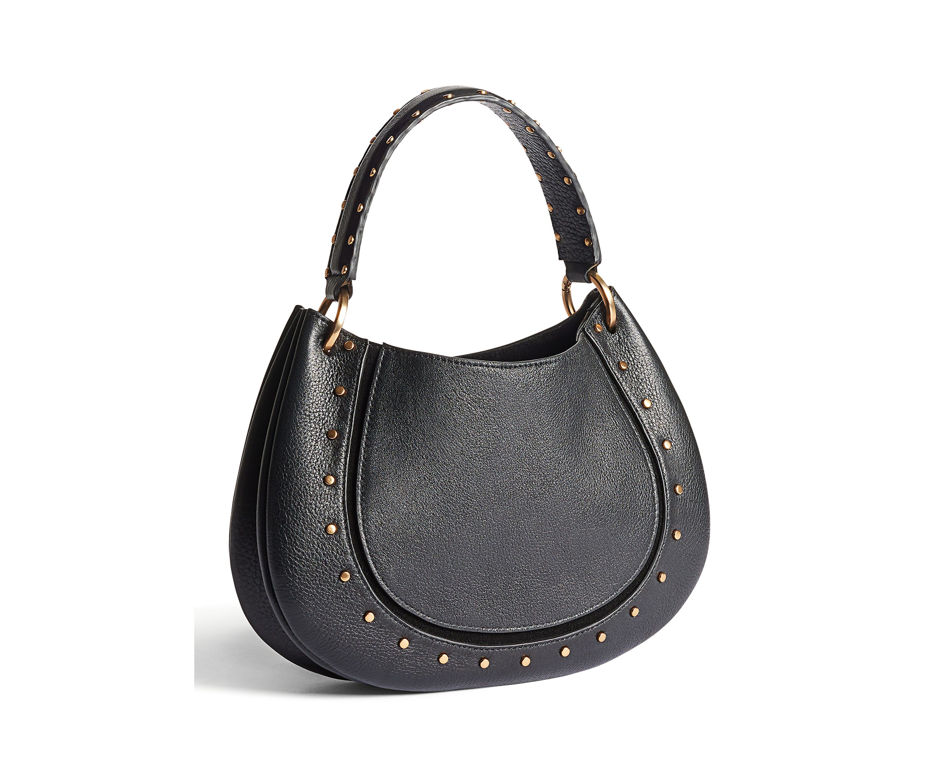 Wyatt Small Convertible Hobo Bag in Leather and Suede