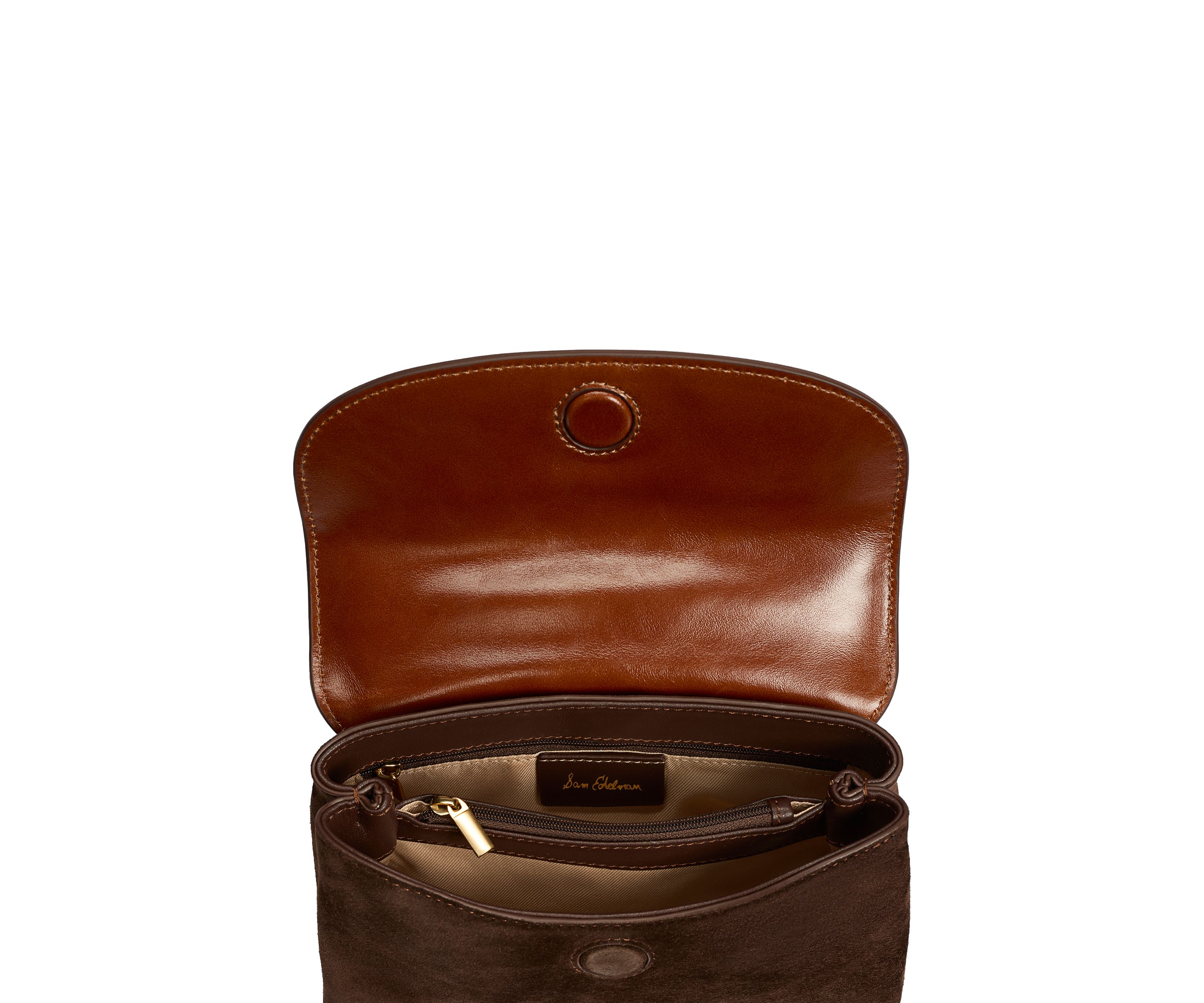 Loraine Mixed Brown Top Handle Crossbody