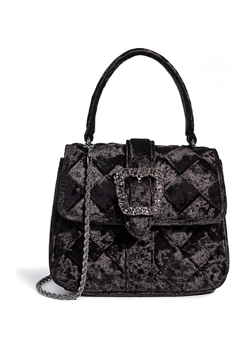 Brit Top Handle Crushed Velvet Crossbody