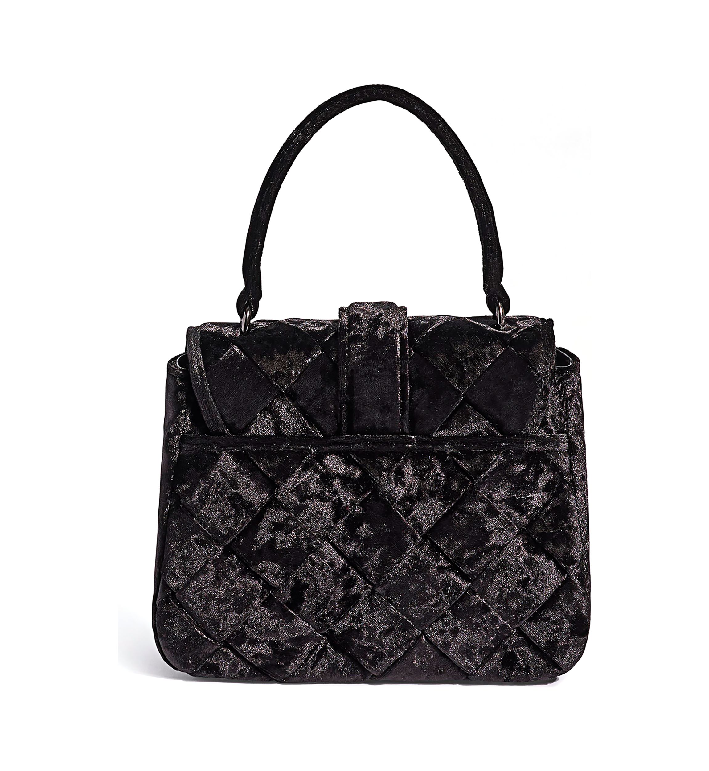 Brit Top Handle Crushed Velvet Crossbody
