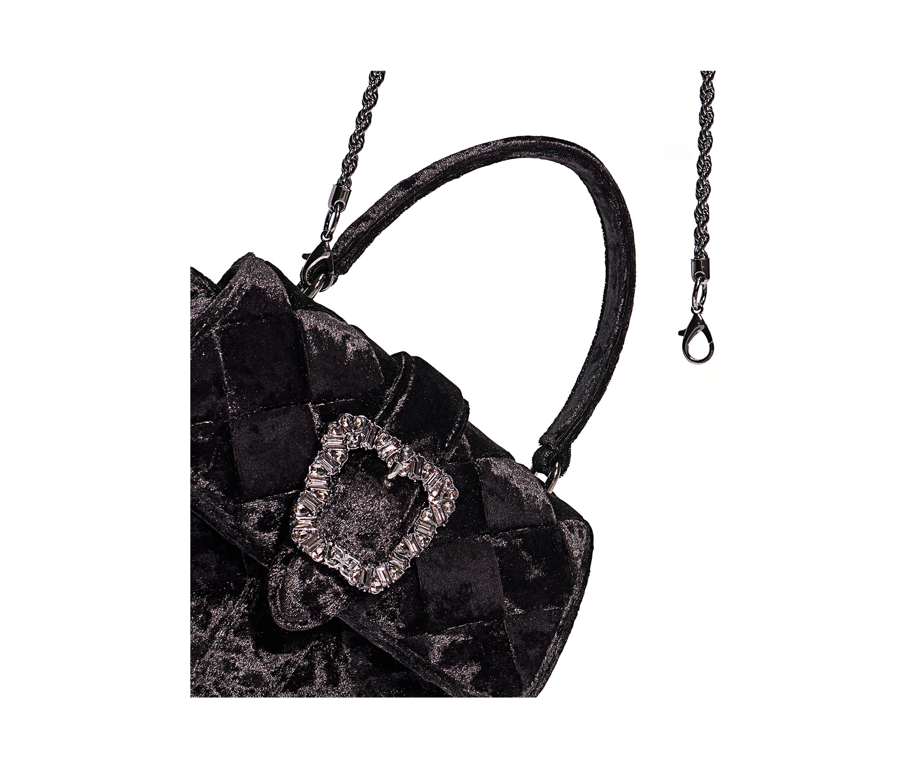 Brit Top Handle Crushed Velvet Crossbody