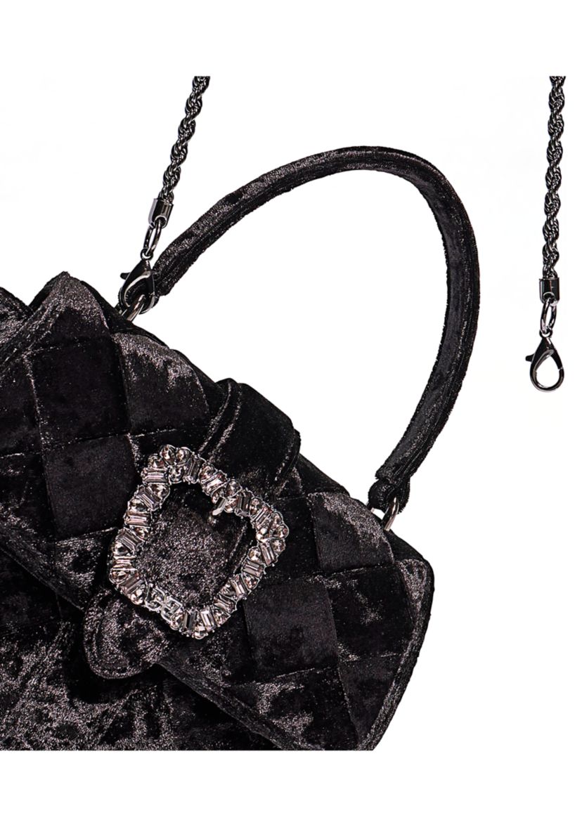 Brit Top Handle Crushed Velvet Crossbody