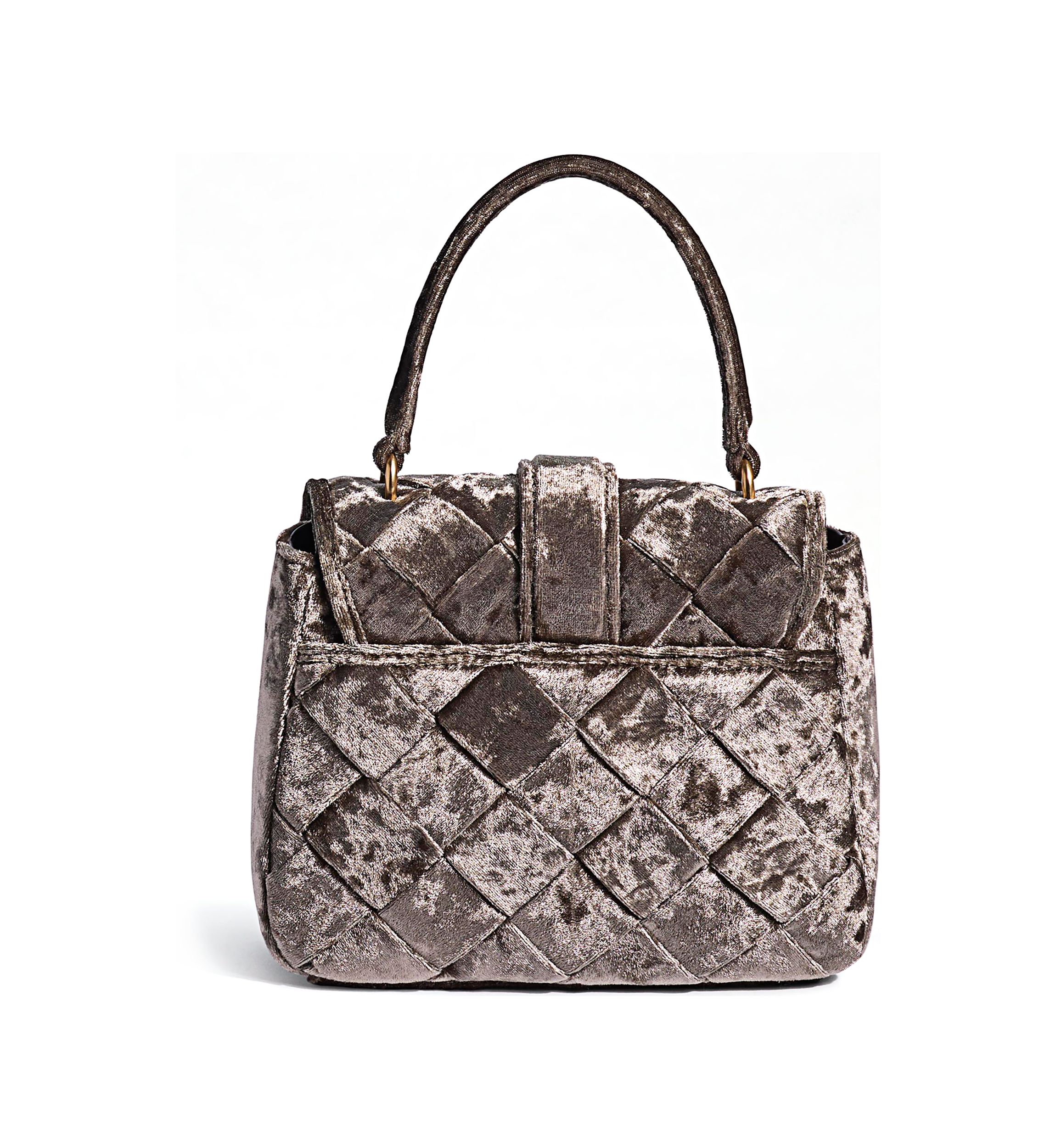 Brit Top Handle Crushed Velvet Crossbody
