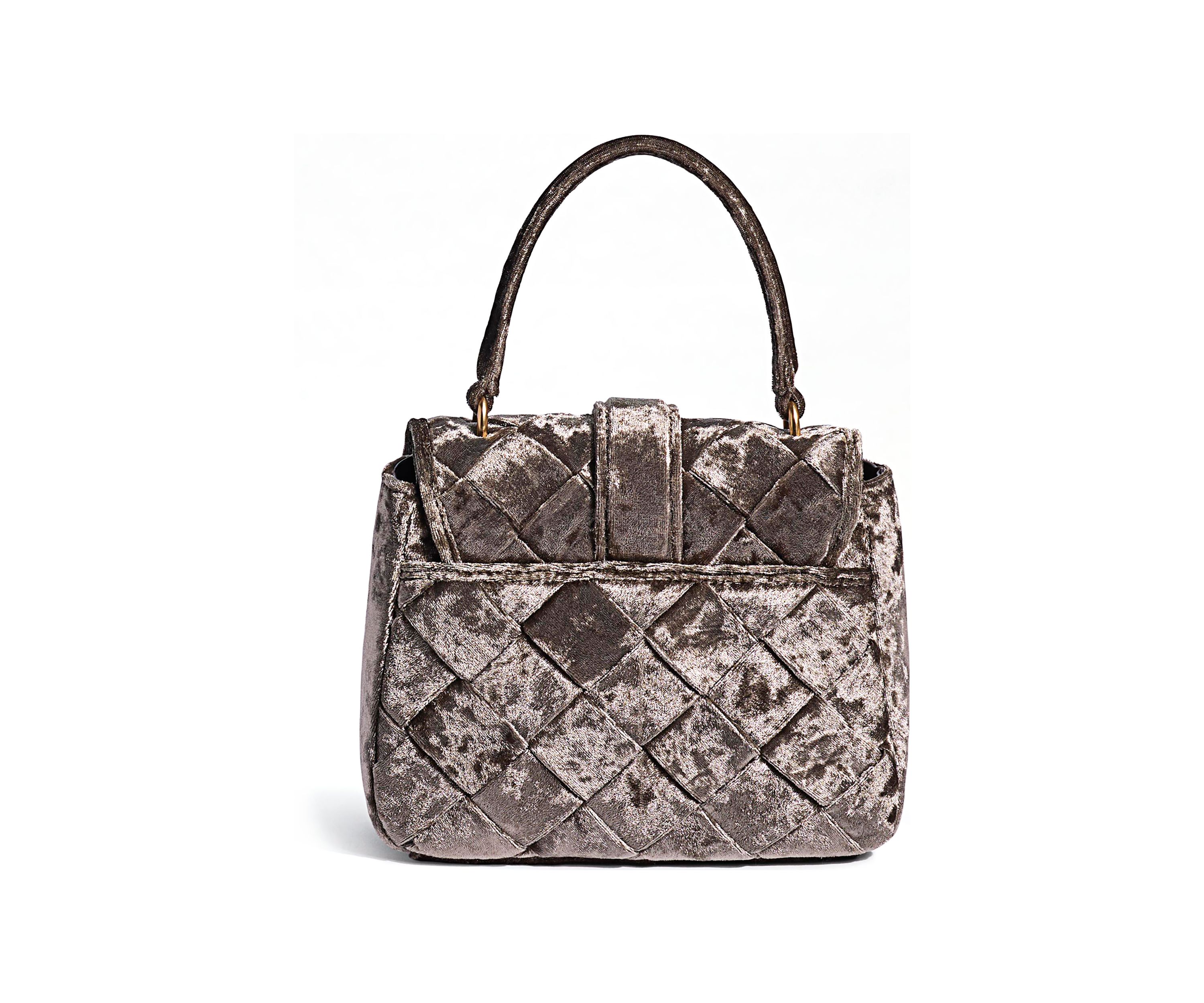 Brit Top Handle Crushed Velvet Crossbody