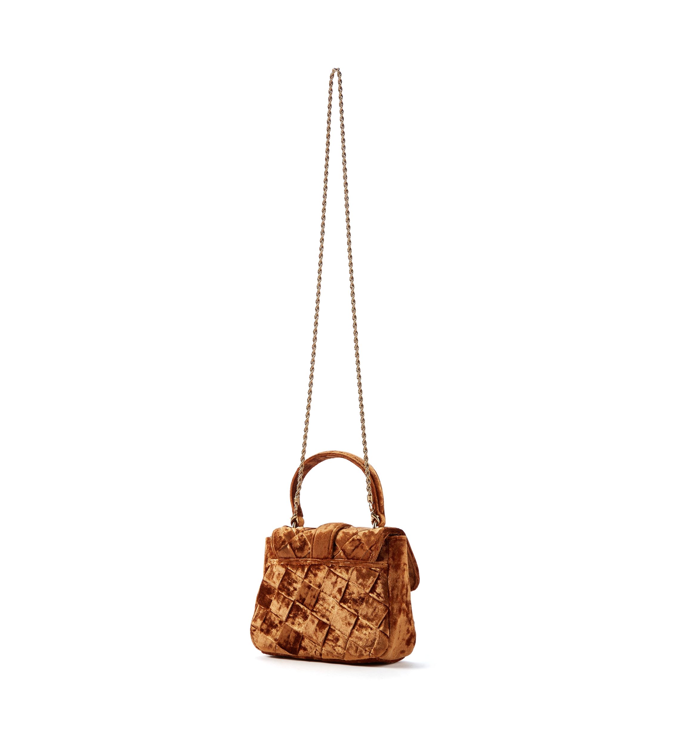 Brit Top Handle Crushed Velvet Crossbody