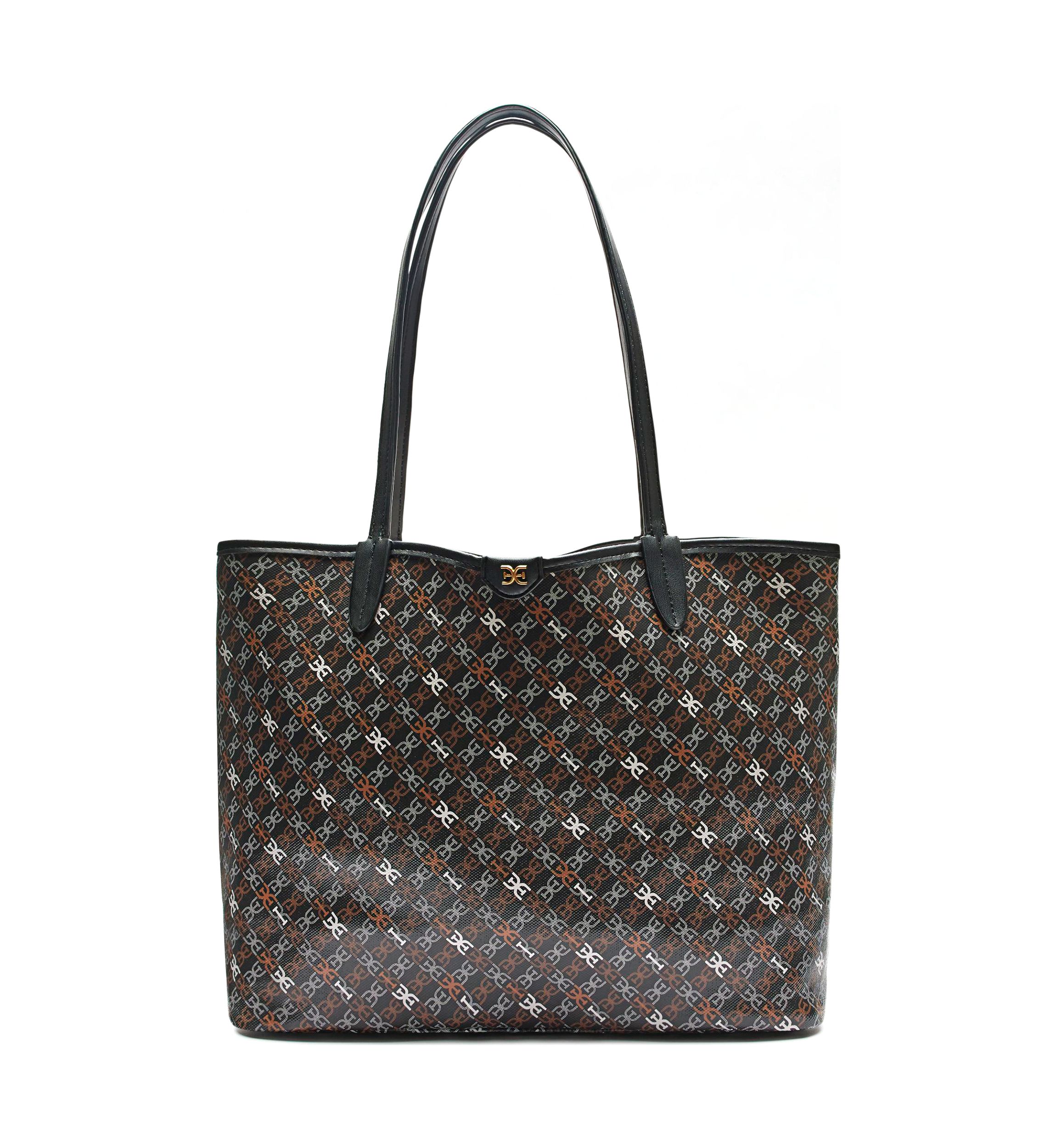 Harper Coated Canvas Monograph Shopper Tote 