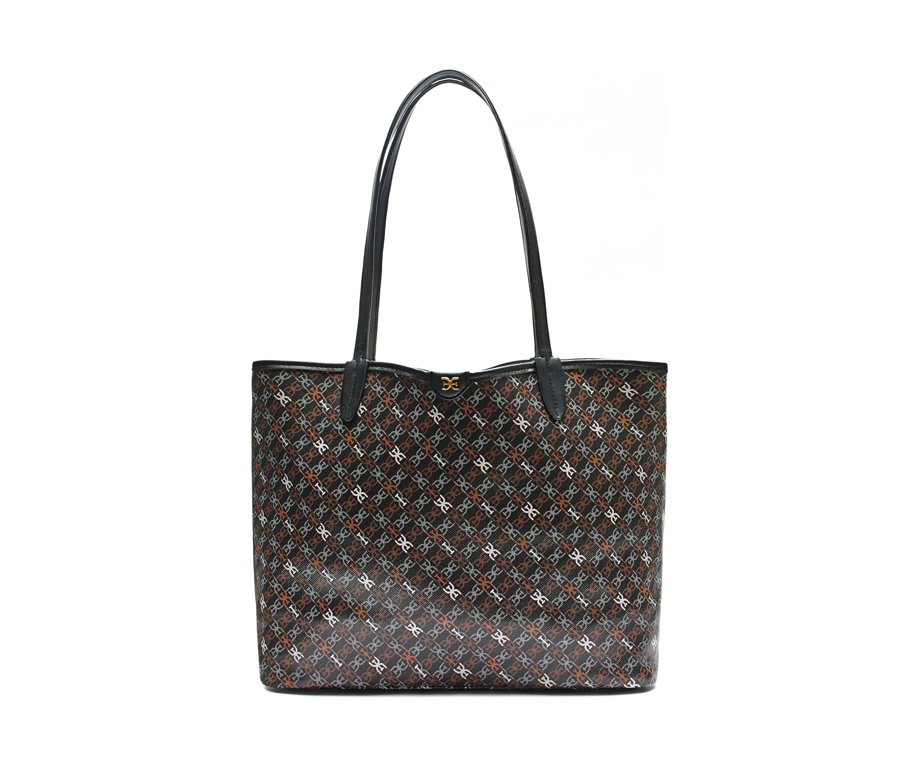 Harper Coated Canvas Monograph Shopper Tote 