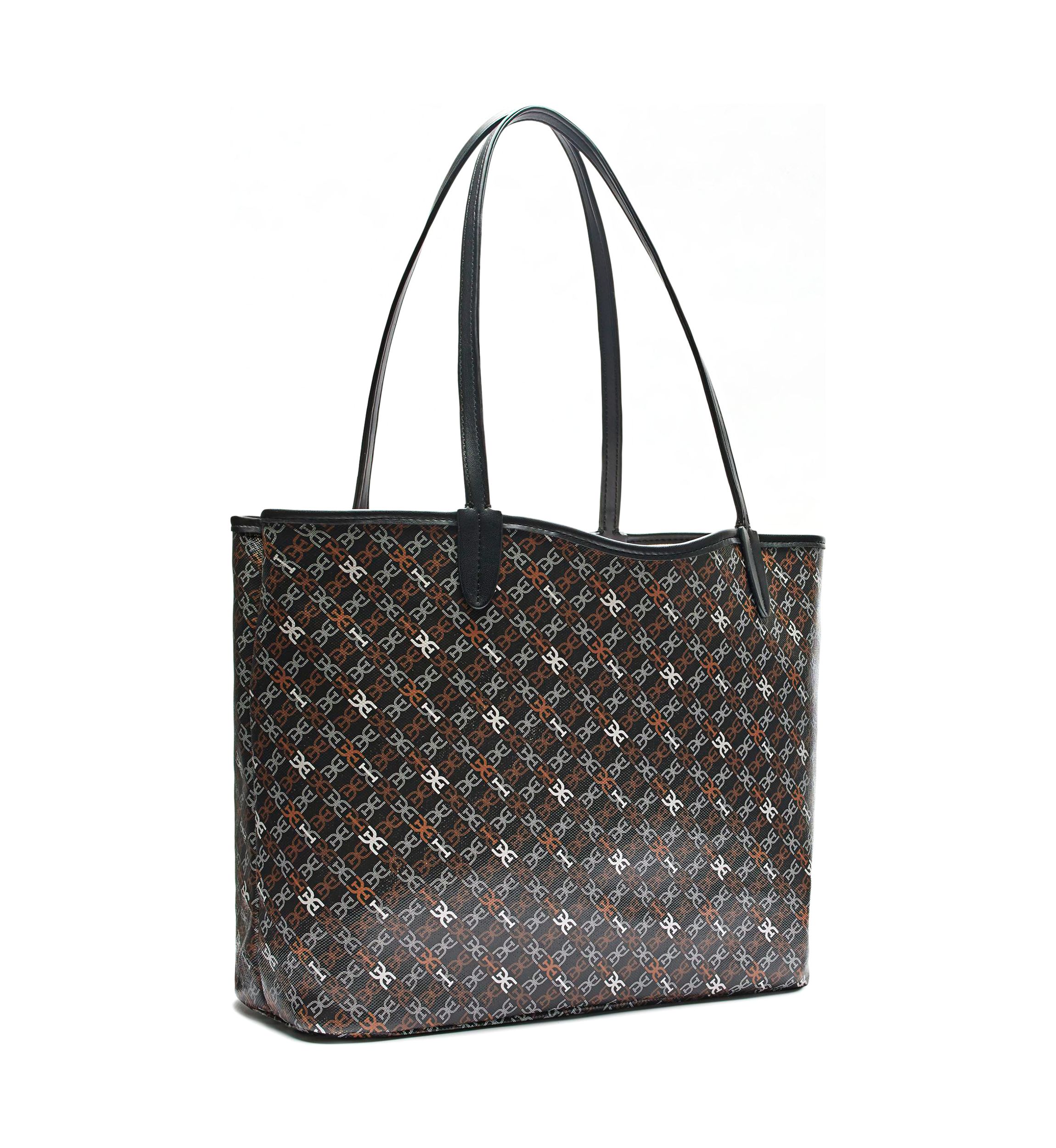 Harper Coated Canvas Monograph Shopper Tote 