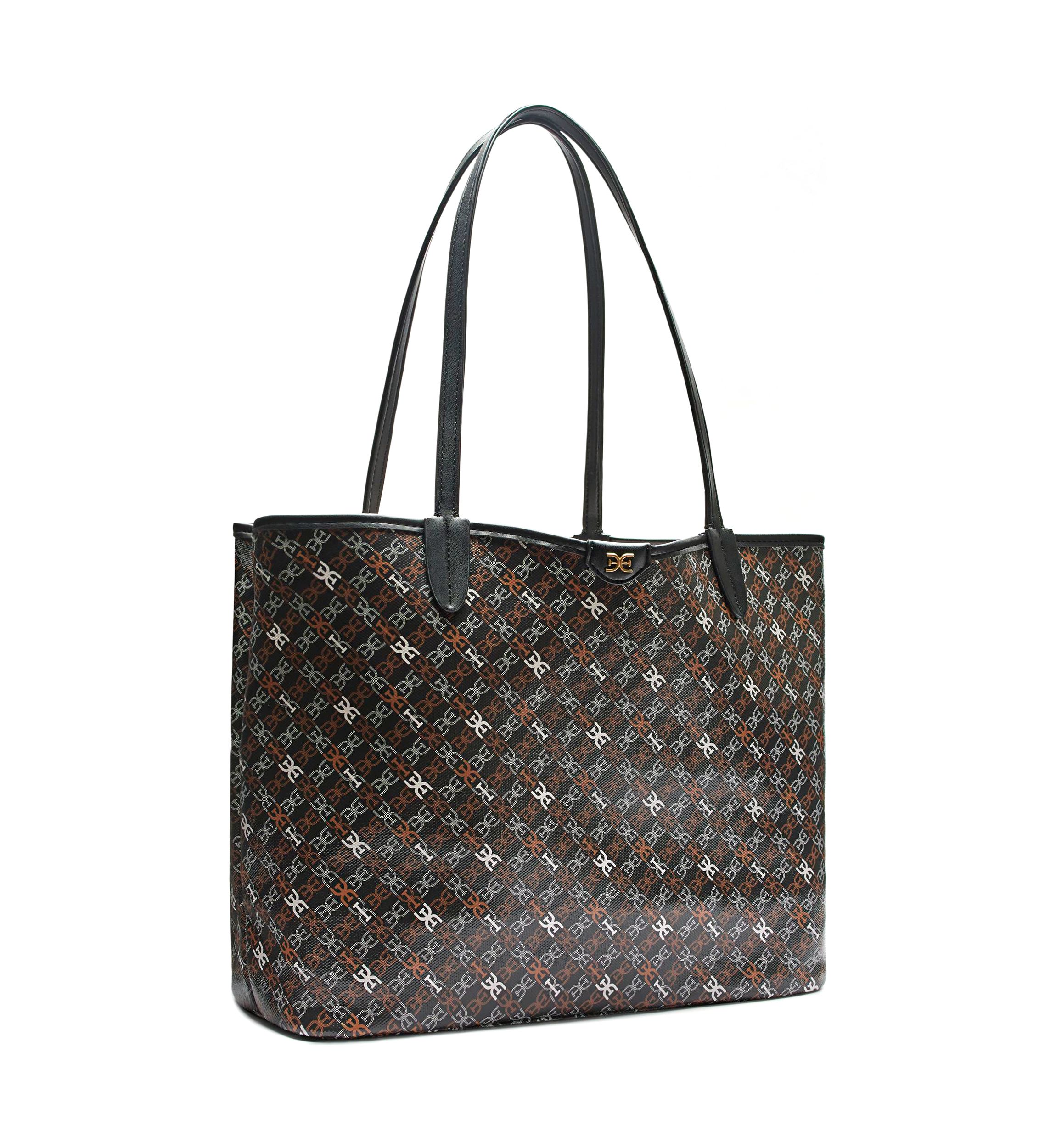 Harper Coated Canvas Monograph Shopper Tote 
