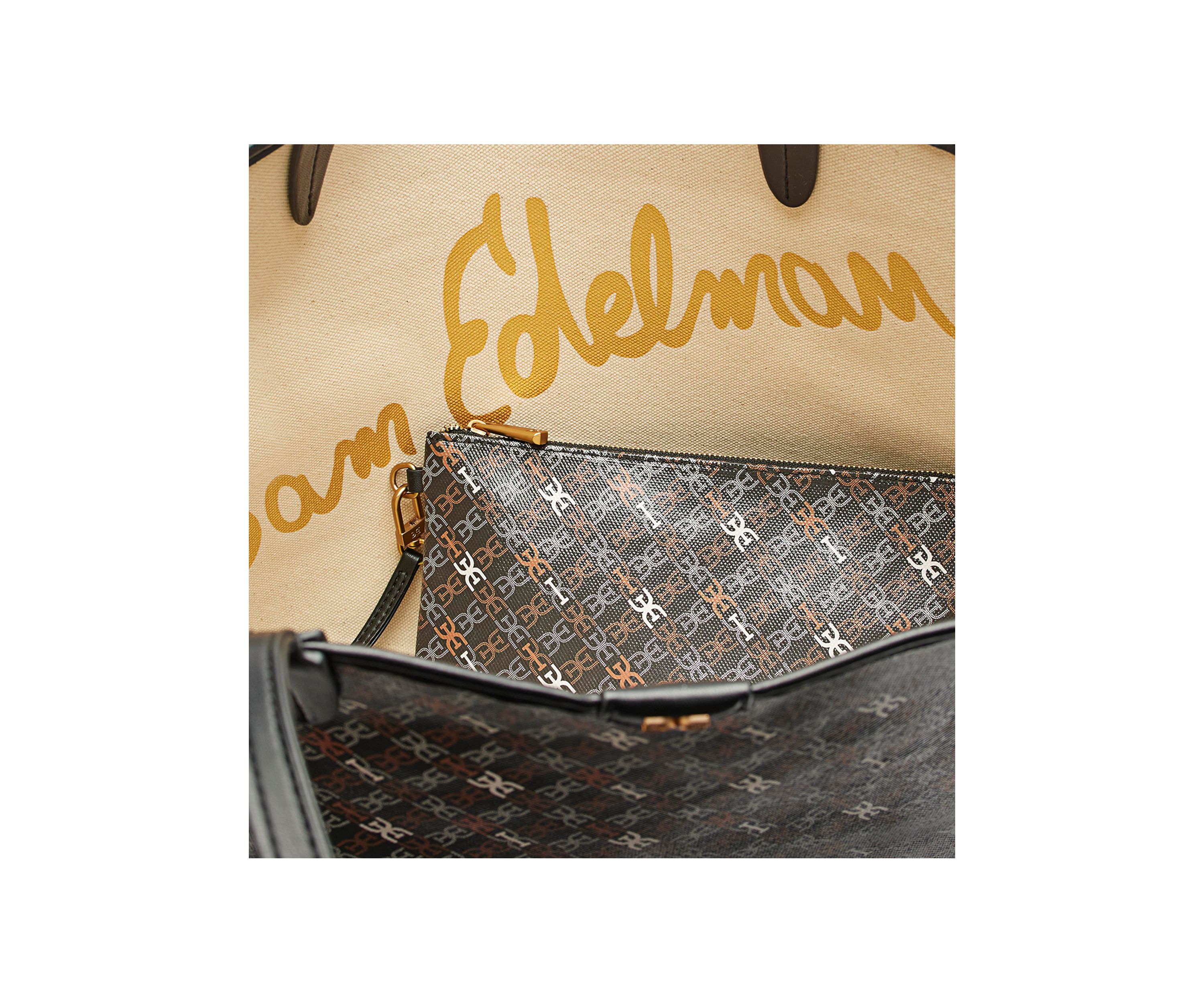Harper Coated Canvas Monograph Shopper Tote 