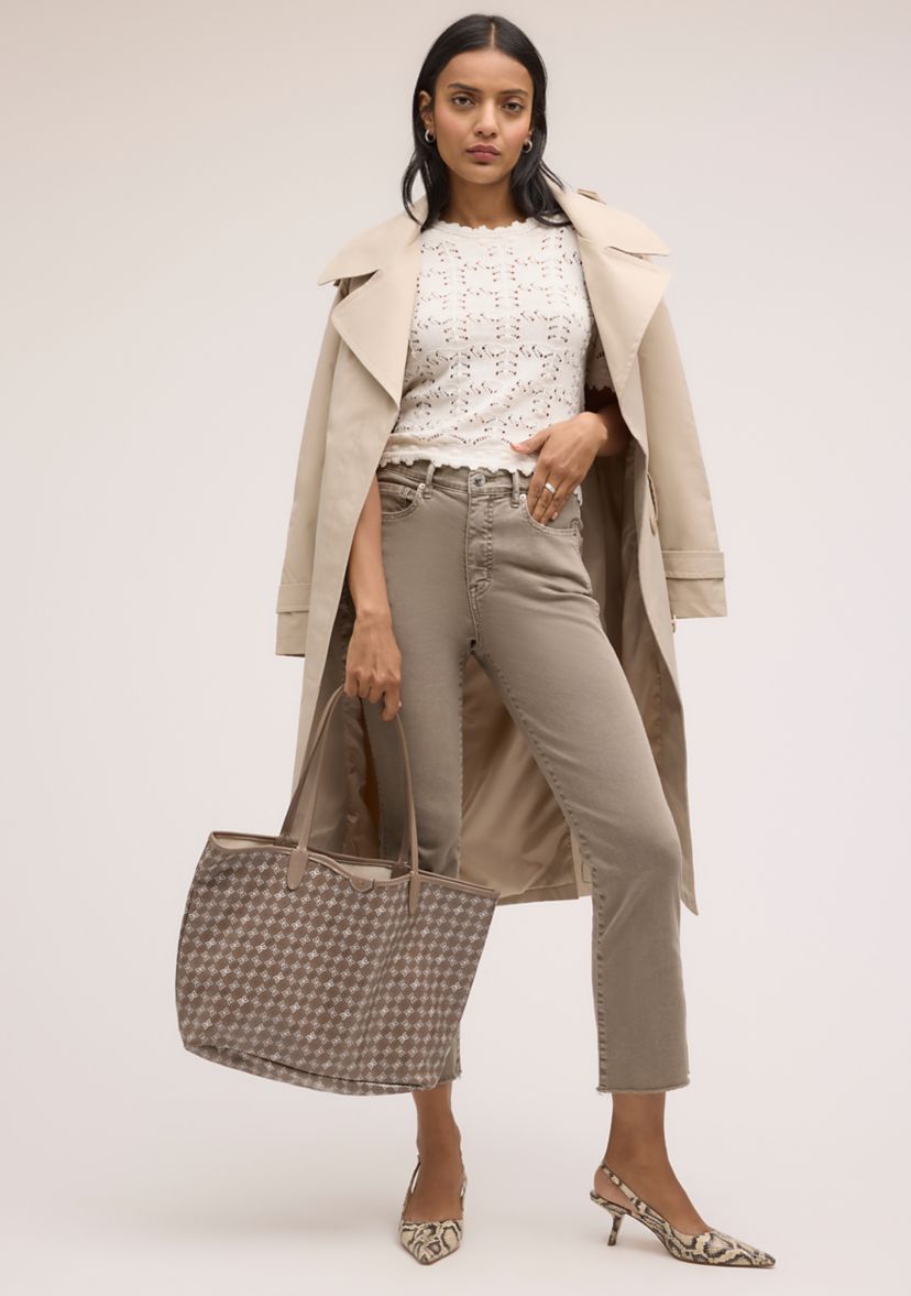 Harper Coated Canvas Medium Shopper Tote