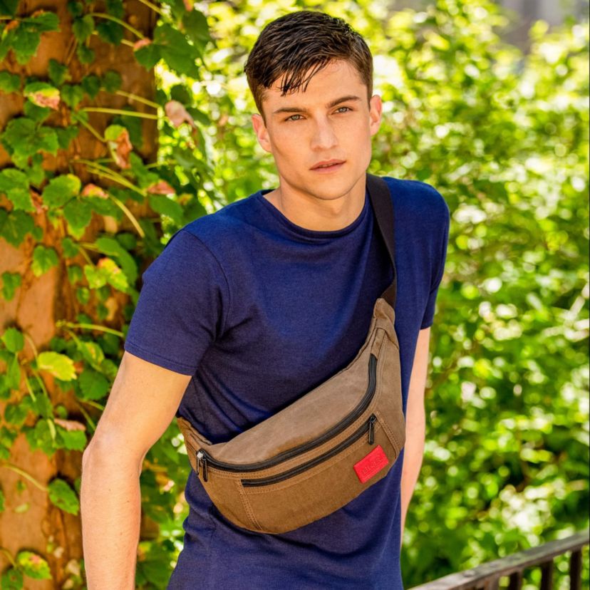 Waxed Nylon Alleycat Waist Bag